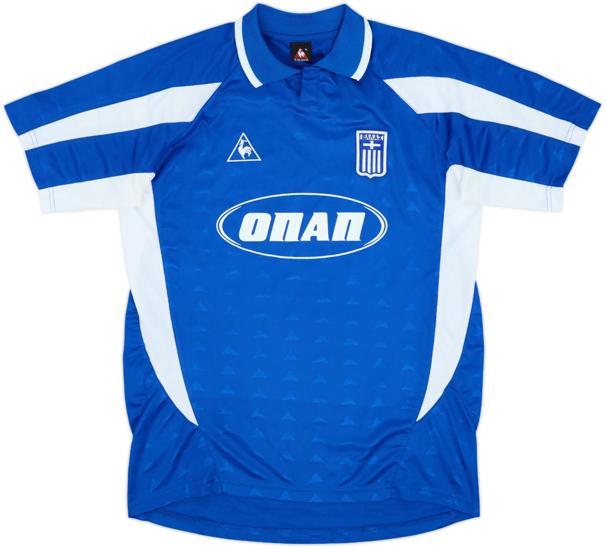 LeCoqSportif Greece Mens SS Home Shirt 2002