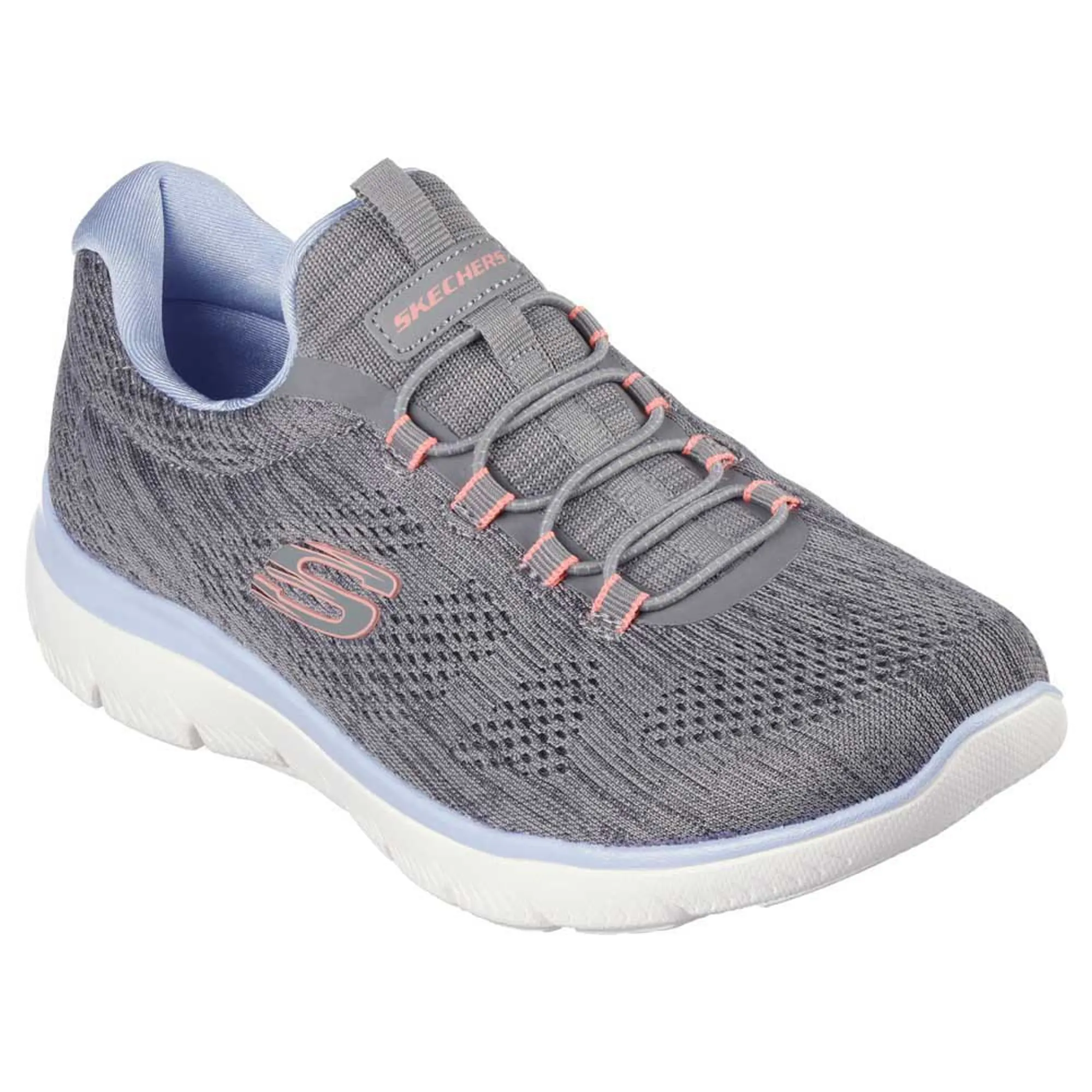 Skechers Women's Summits - Fun Flair Sneaker in Gray