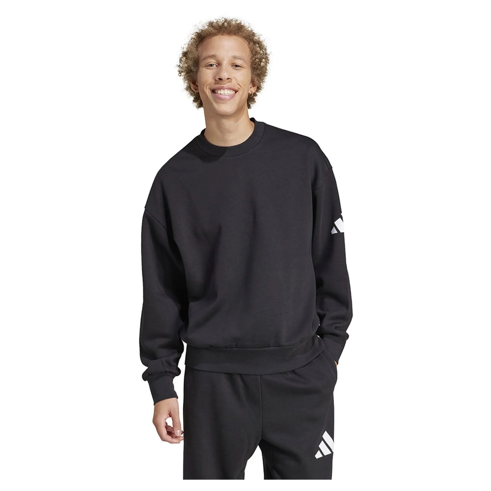 Adidas Essentials Loose Fit 3 Bar Logo Sweatshirt