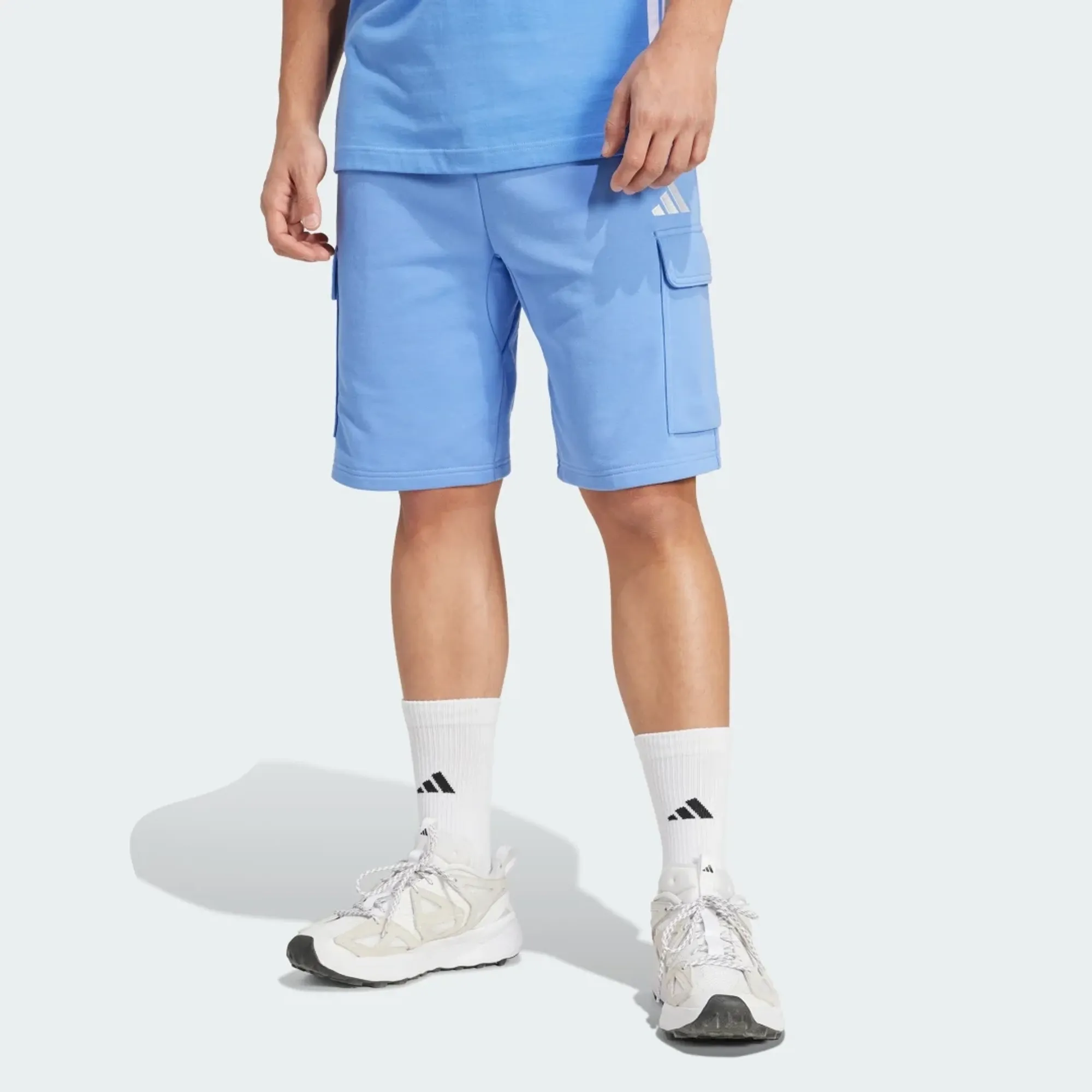 adidas Essentials Feel Cozy French Terry Cargo Shorts
