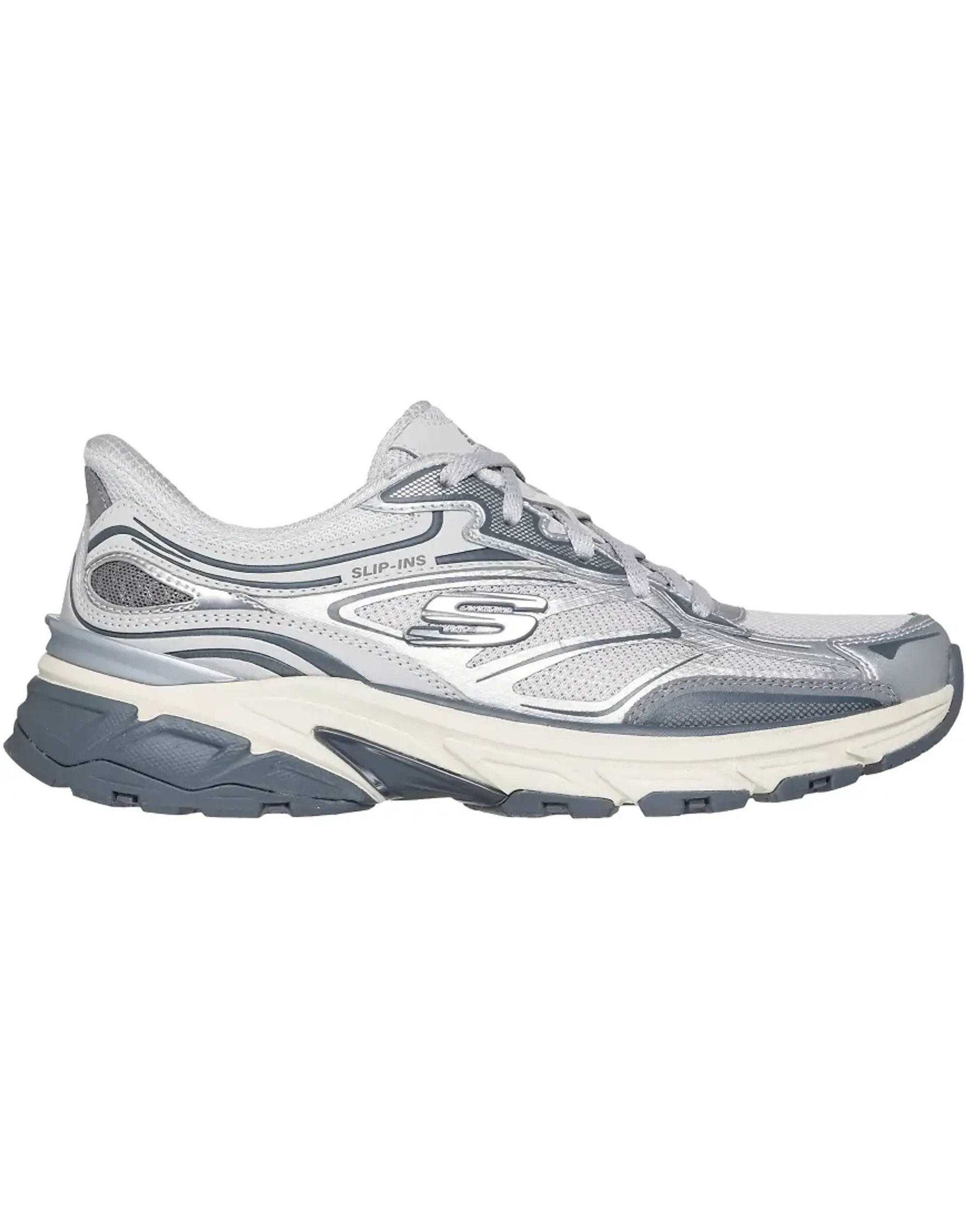 Skechers Women's Slip-ins: Stamina Sport Sneaker in Silver