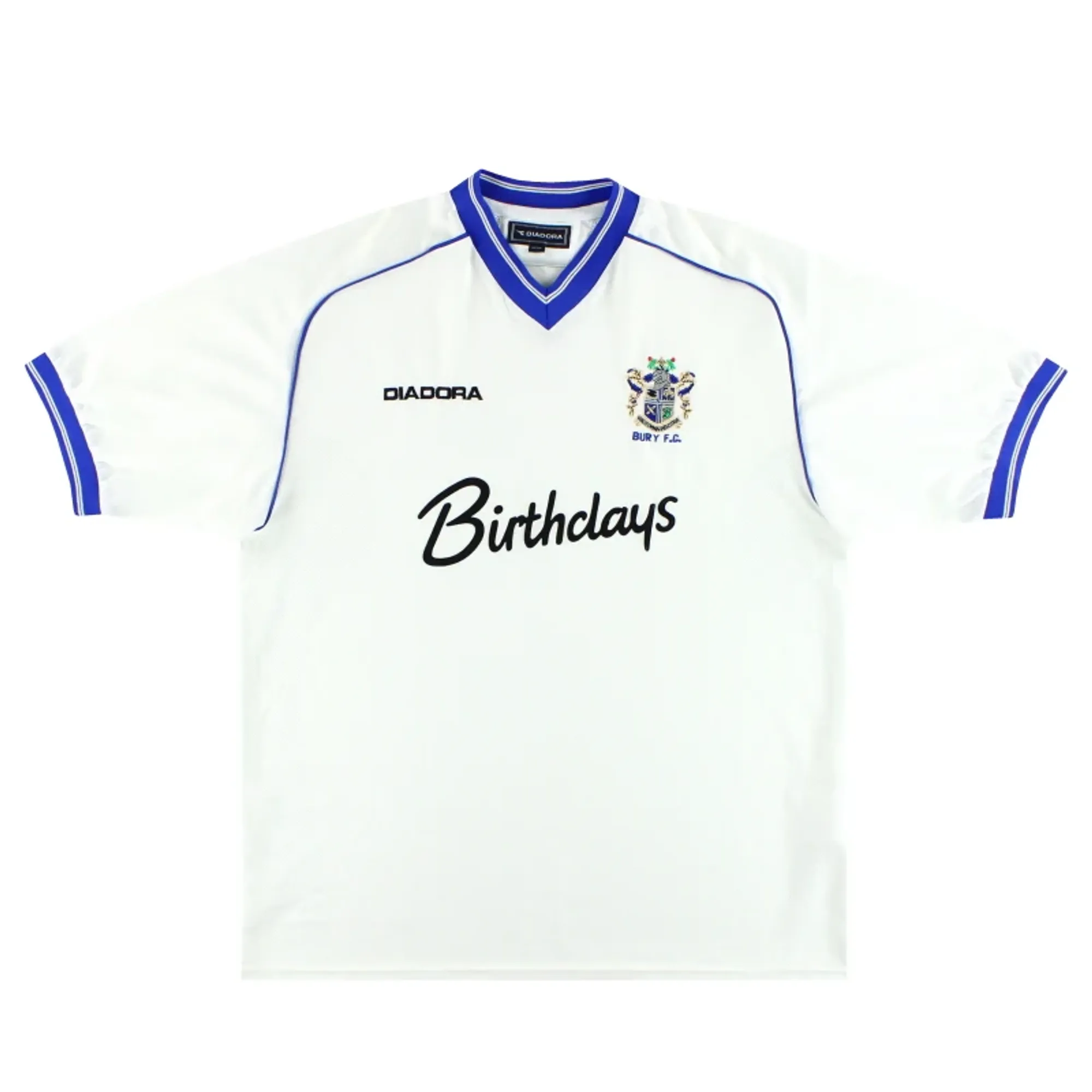 2001-02 Bury Diadora Home Shirt L - Bury / Excellent 