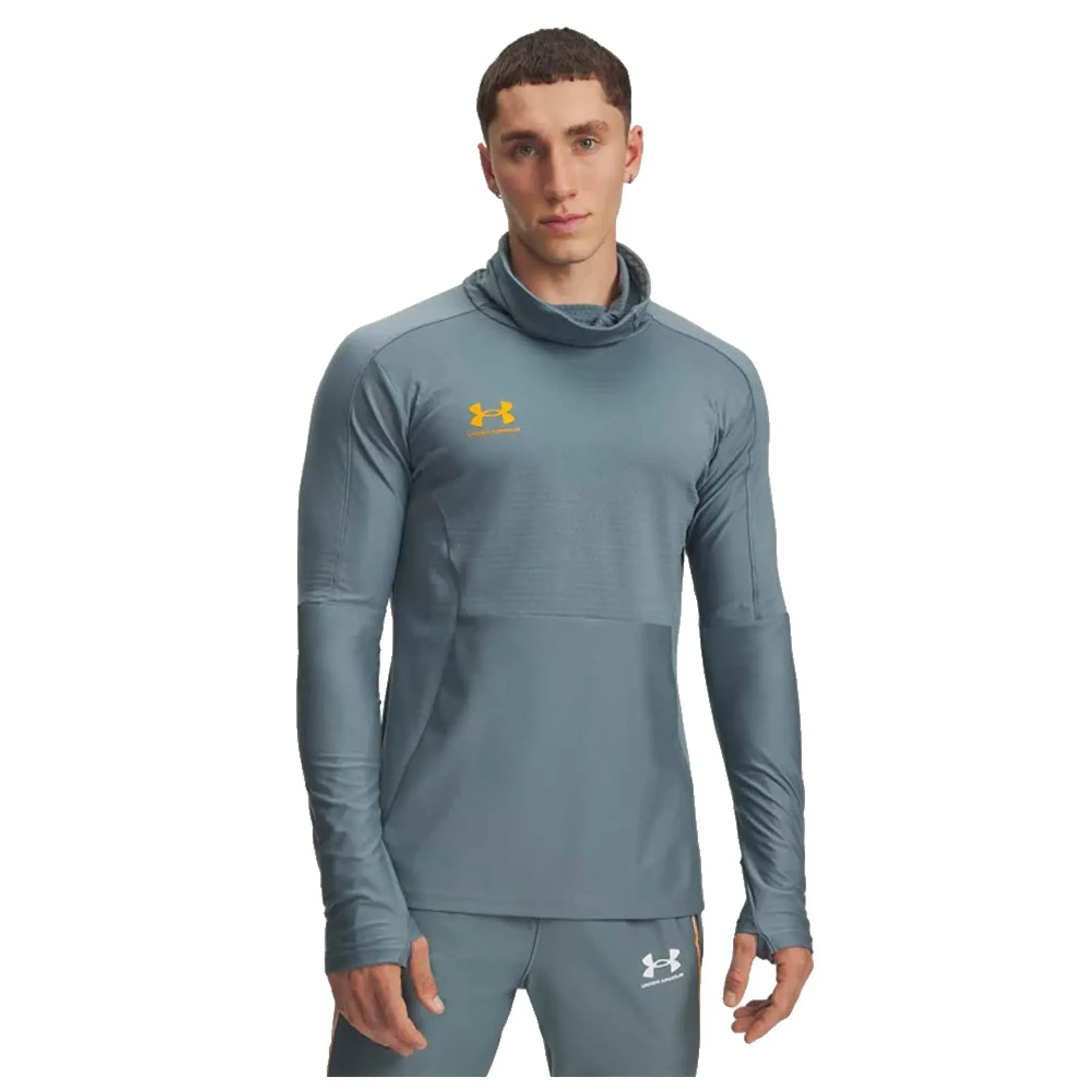 Under Armour Challenger Pro Winter Men's Long Sleeve Jasper Blue / Squad Orange L