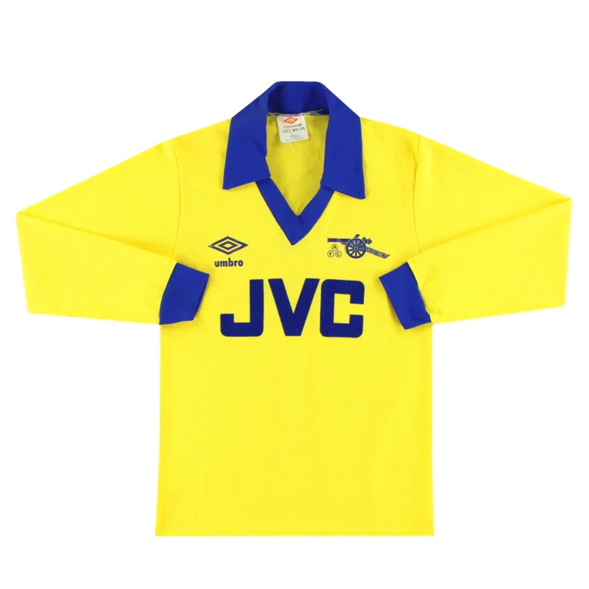 1981-82 Arsenal Umbro Away Shirt L/S L.Boys - Arsenal / Excellent 