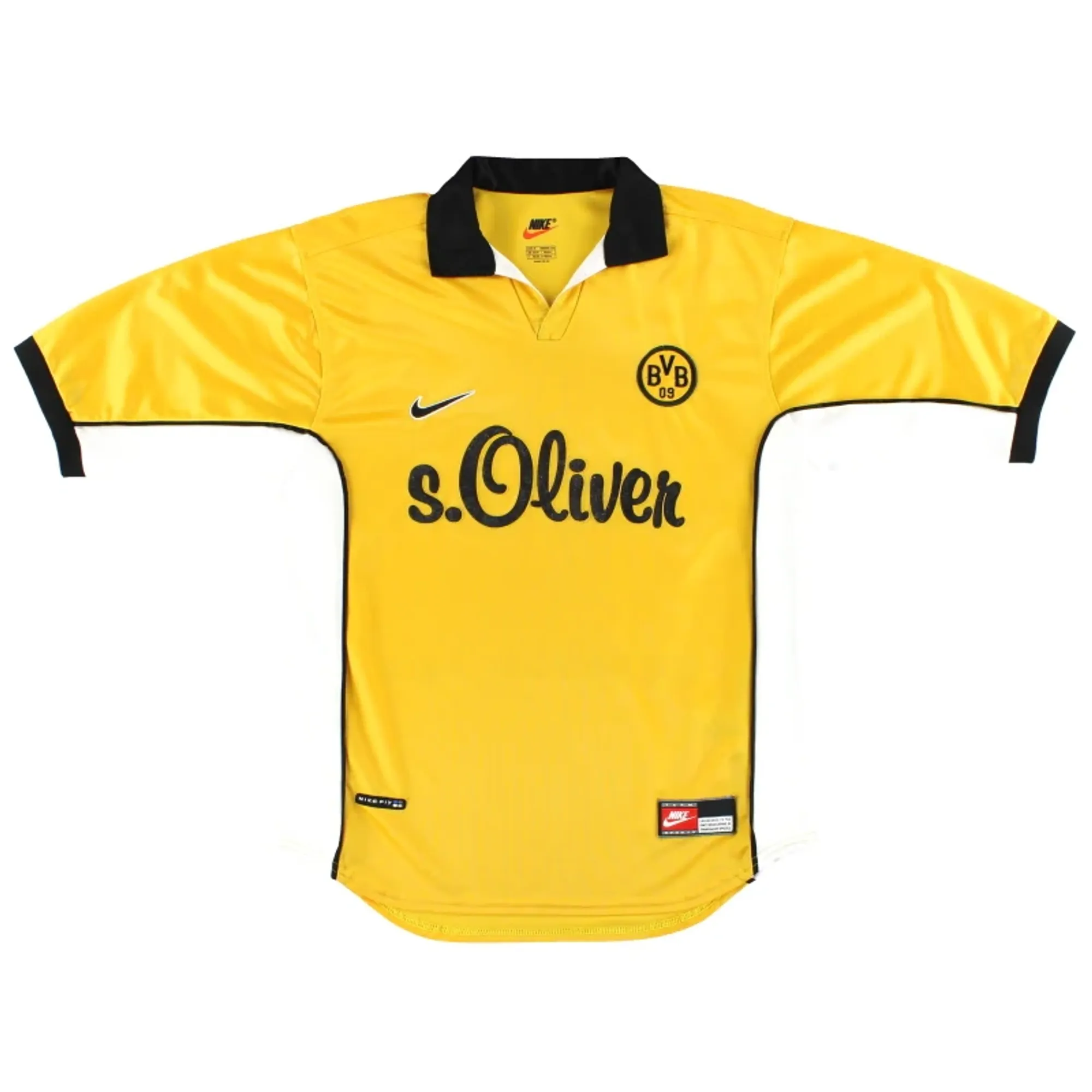 1998-00 Borussia Dortmund Nike Home Shirt M - Dortmund / Excellent 