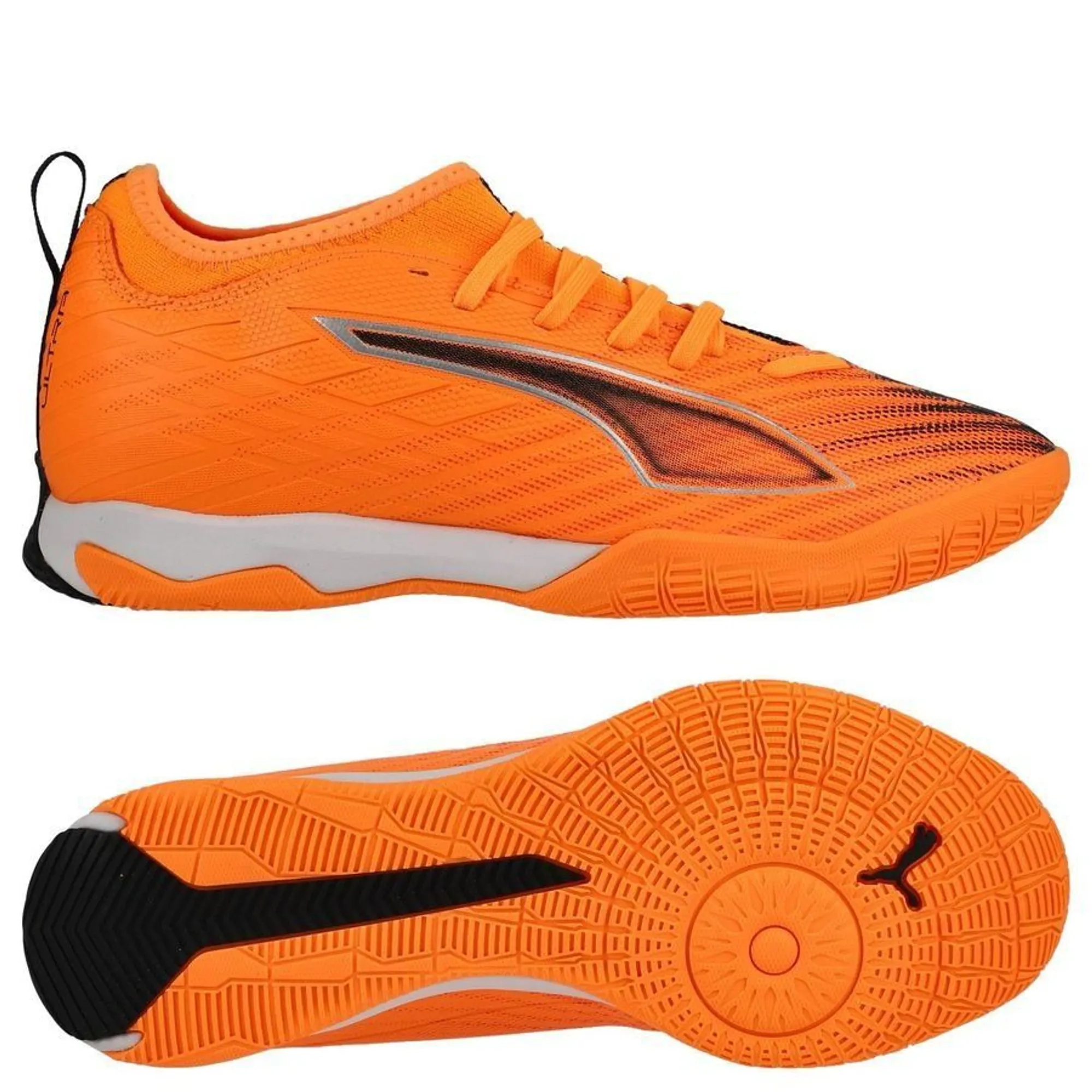 Puma Ultra 6 Match + Mid It Hot Pursuit - Heat Fire/Puma Black/Glowing Red Kids - ['Orange']