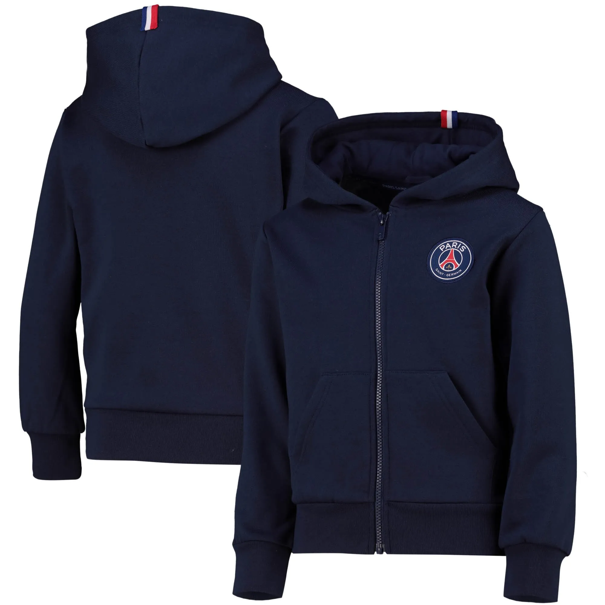 Paris Saint-Germain Essential Crest Zip Through Hoodie - Blue - Kids