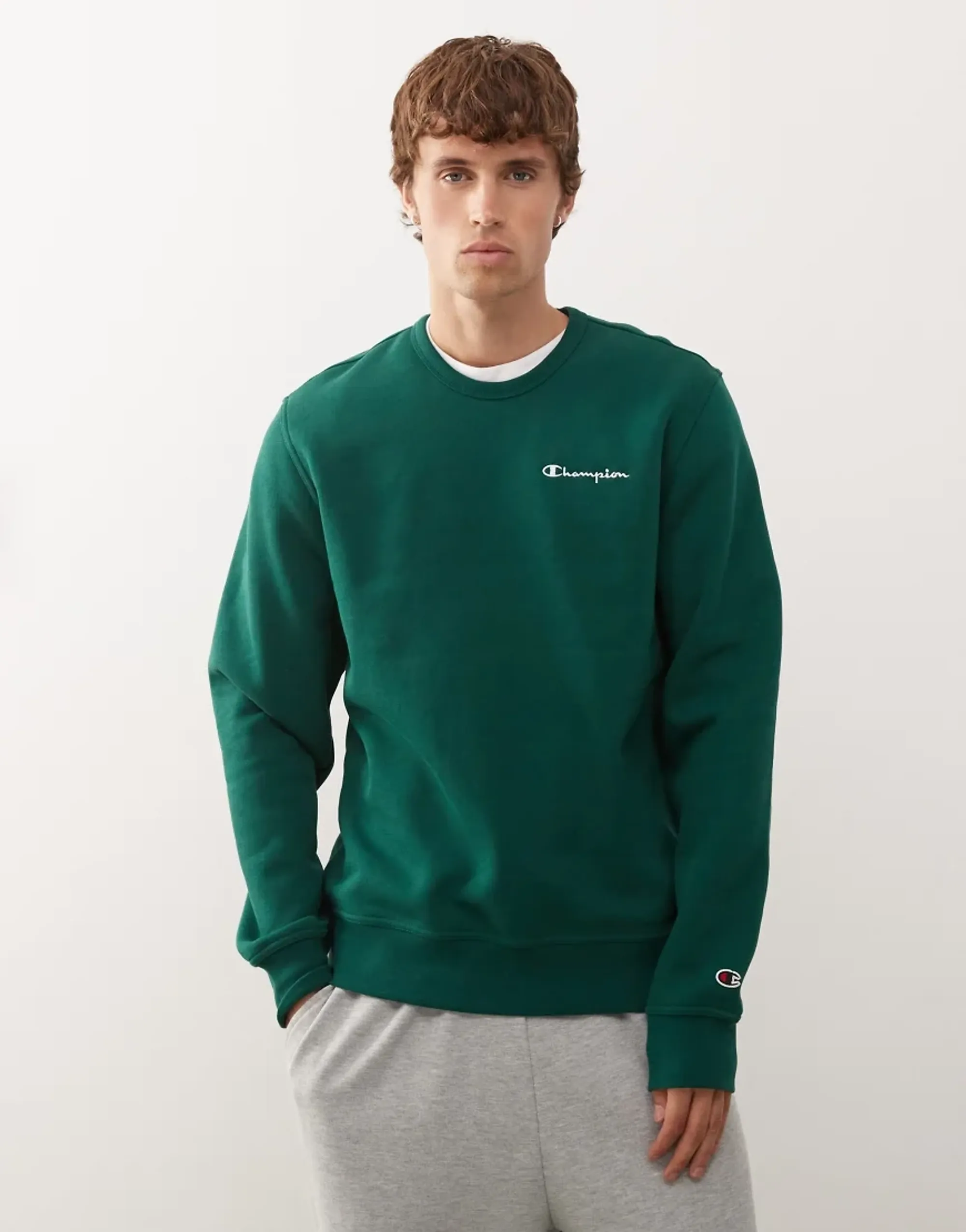 Champion Crewneck Sweatshirt In Green