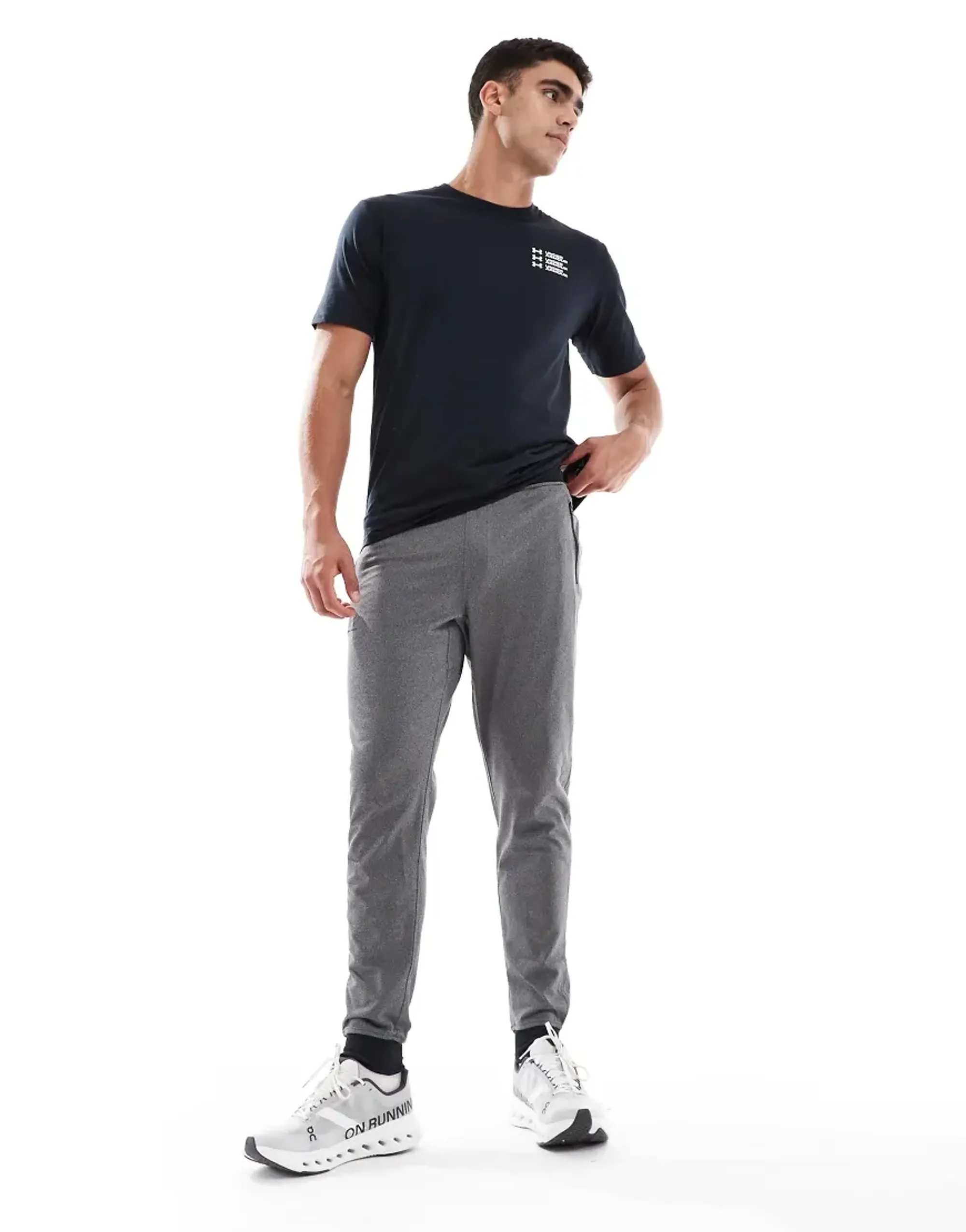 Under Armour Sportstyle Tricot Joggers In Charcoal-Grey
