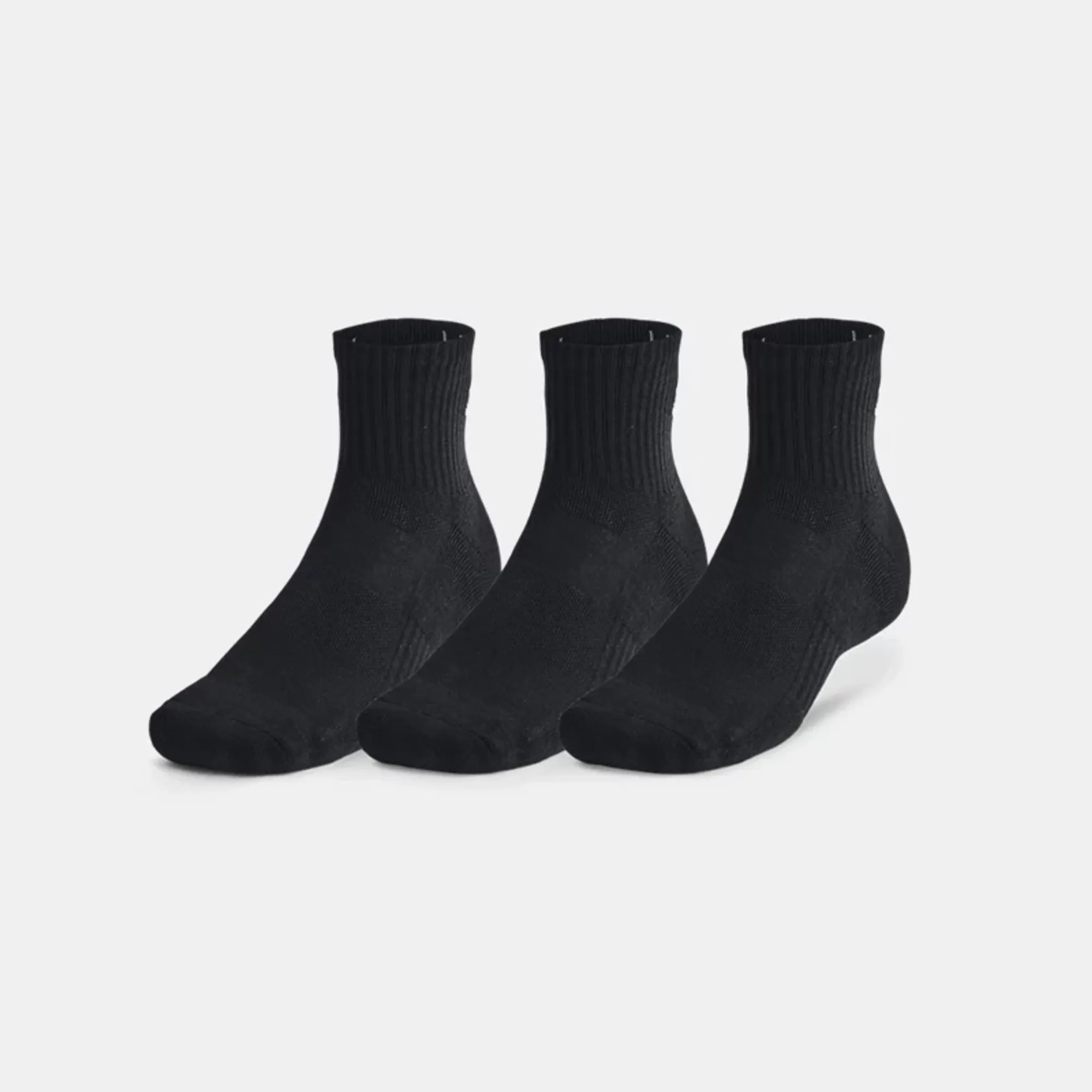 Under Armour  Training Cotton Unisex 3-Pack Q Under Armour rter Socks Black / Black / White L