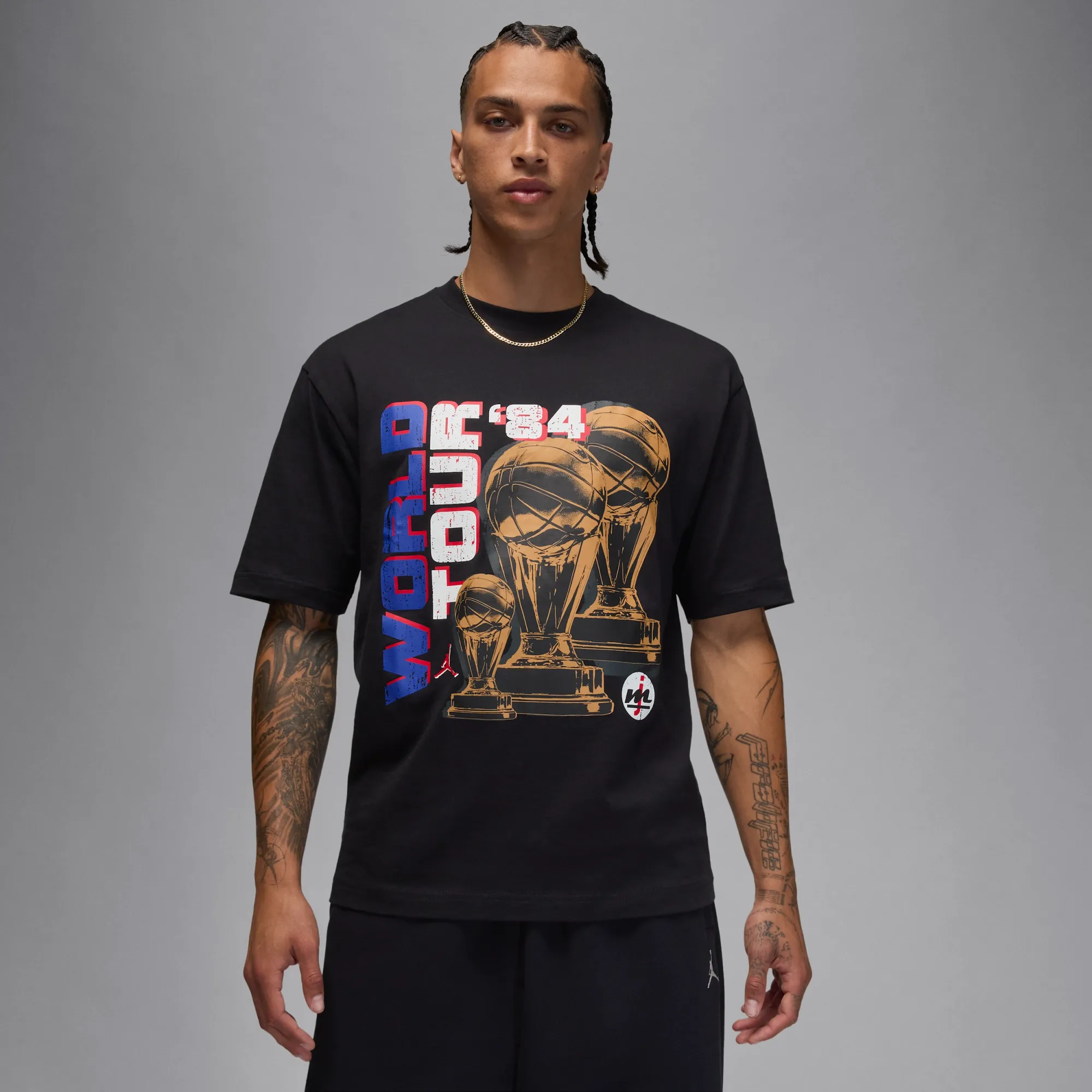 Nike Jordan Men's T-Shirt - Black - Cotton