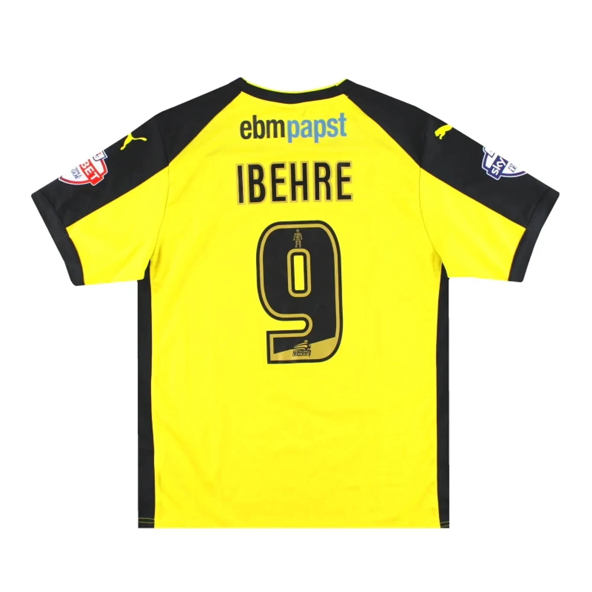 2014-15 Colchester United Puma Match Issue Away Shirt Ibehre #9 L - Colchester United / Excellent 