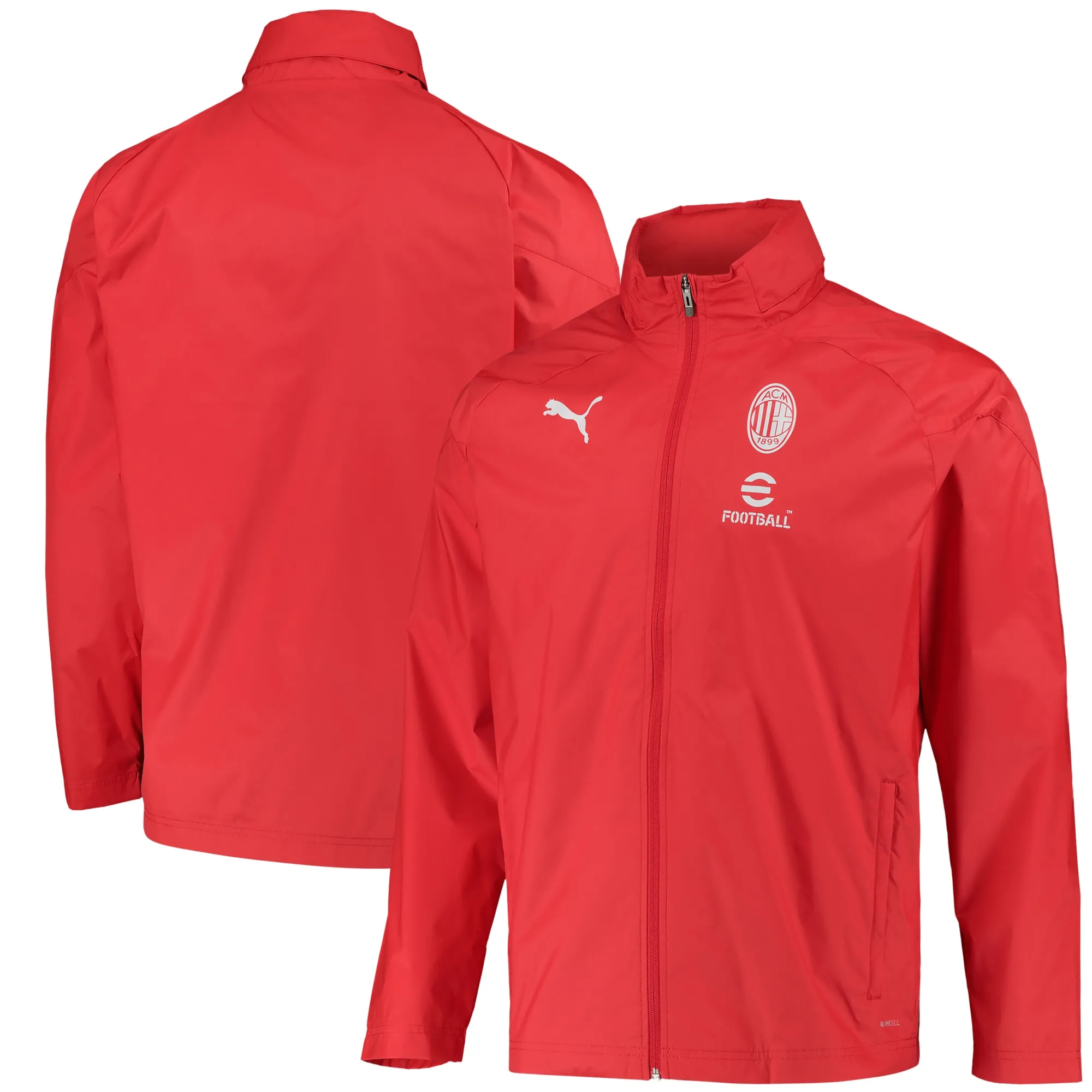 AC Milan Puma Training All Weather Jacket - Red