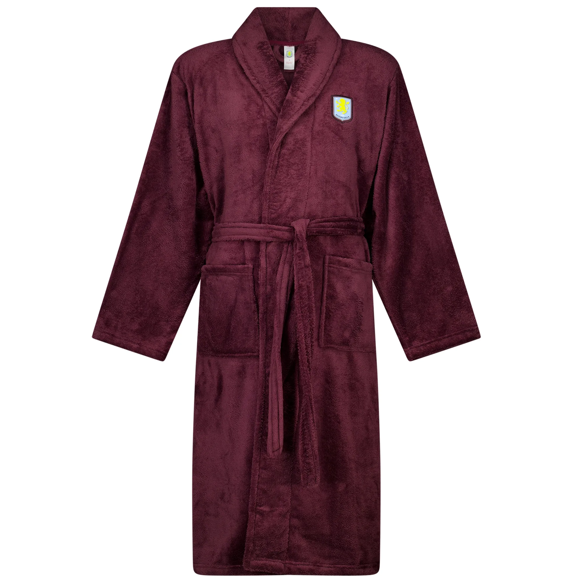 Aston Villa Supersoft Dressing Gown - Claret - Mens