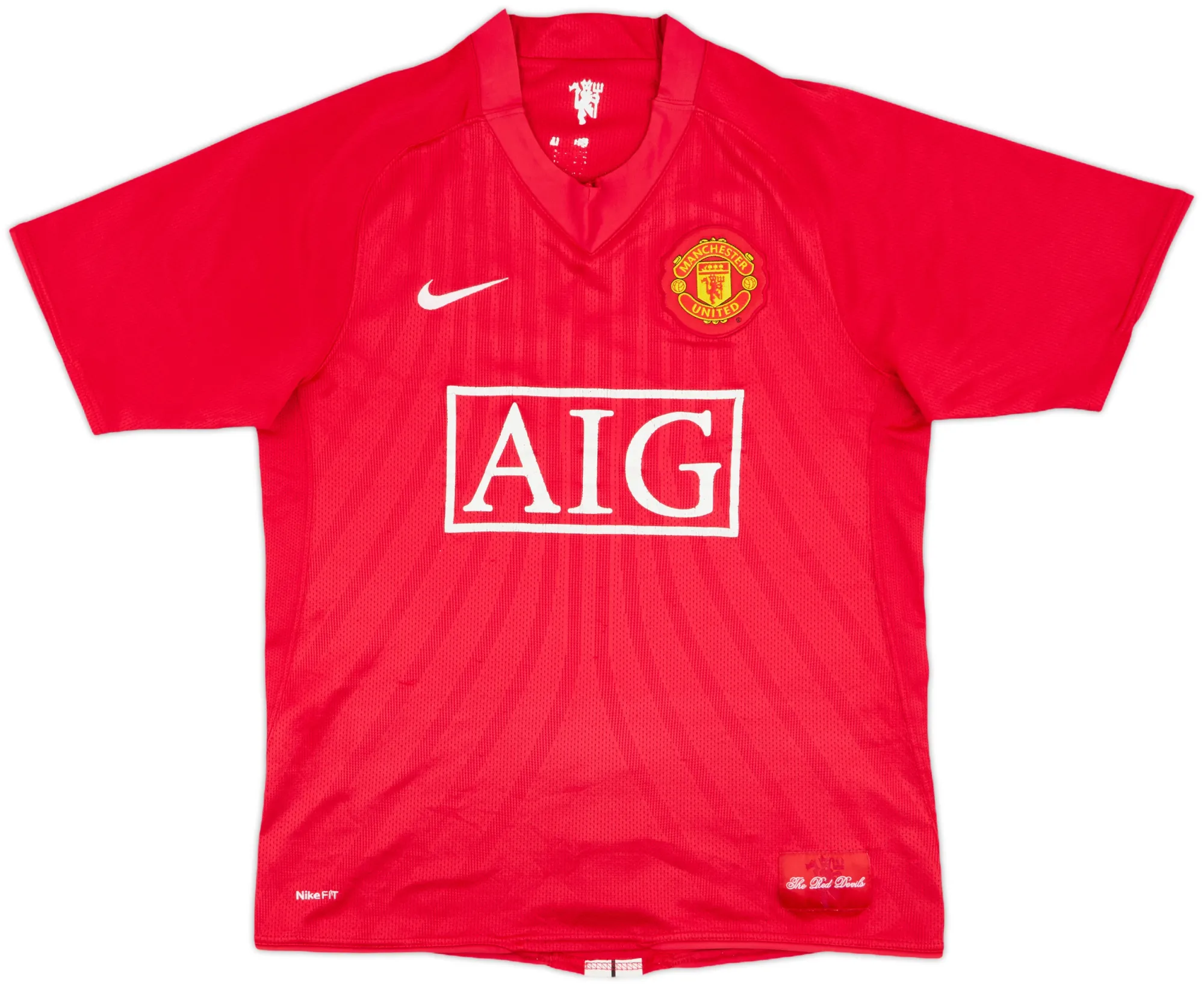 Nike Manchester United Mens SS Home Shirt 2007/09