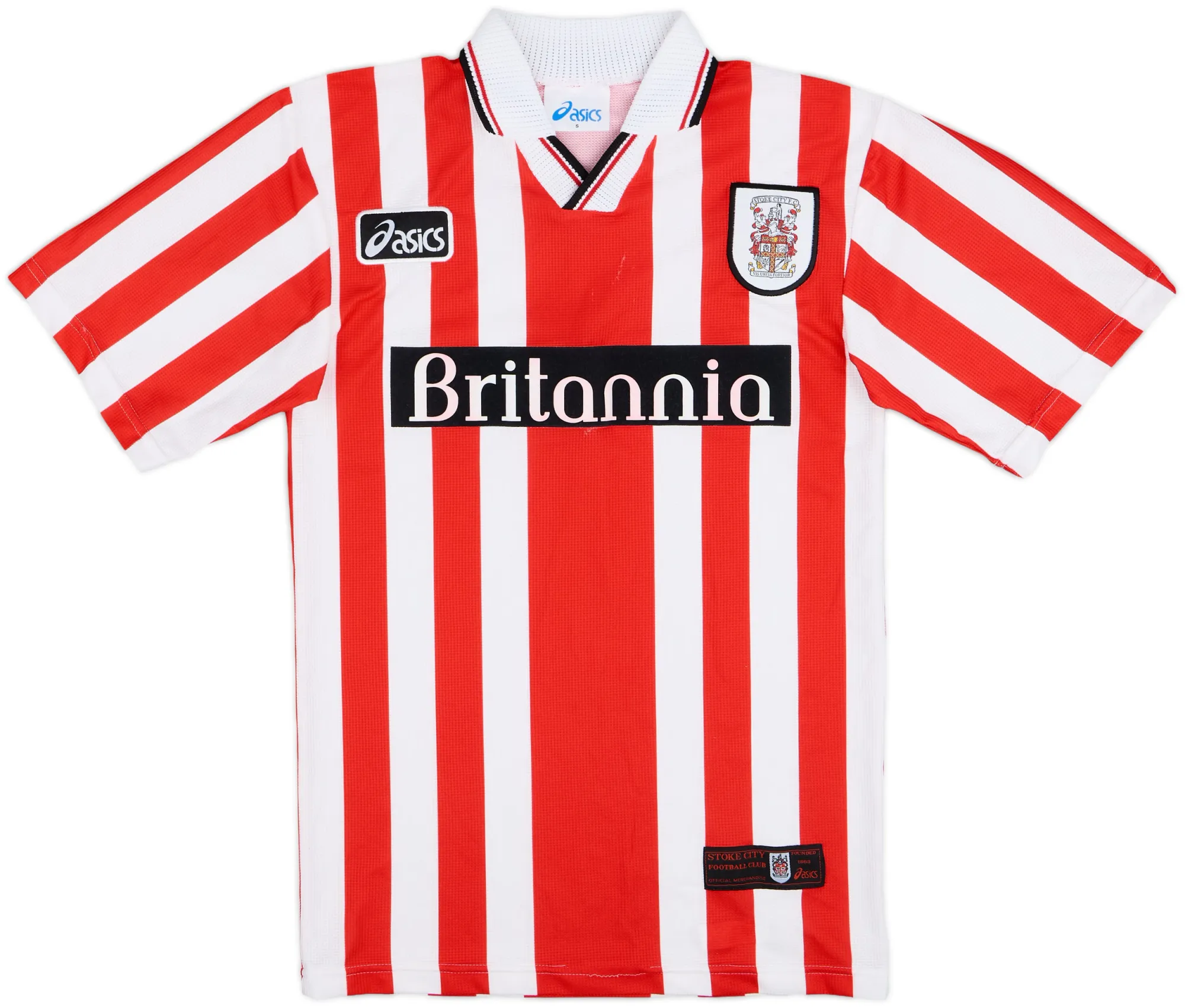 Asics Stoke City Mens SS Home Shirt 1997/98