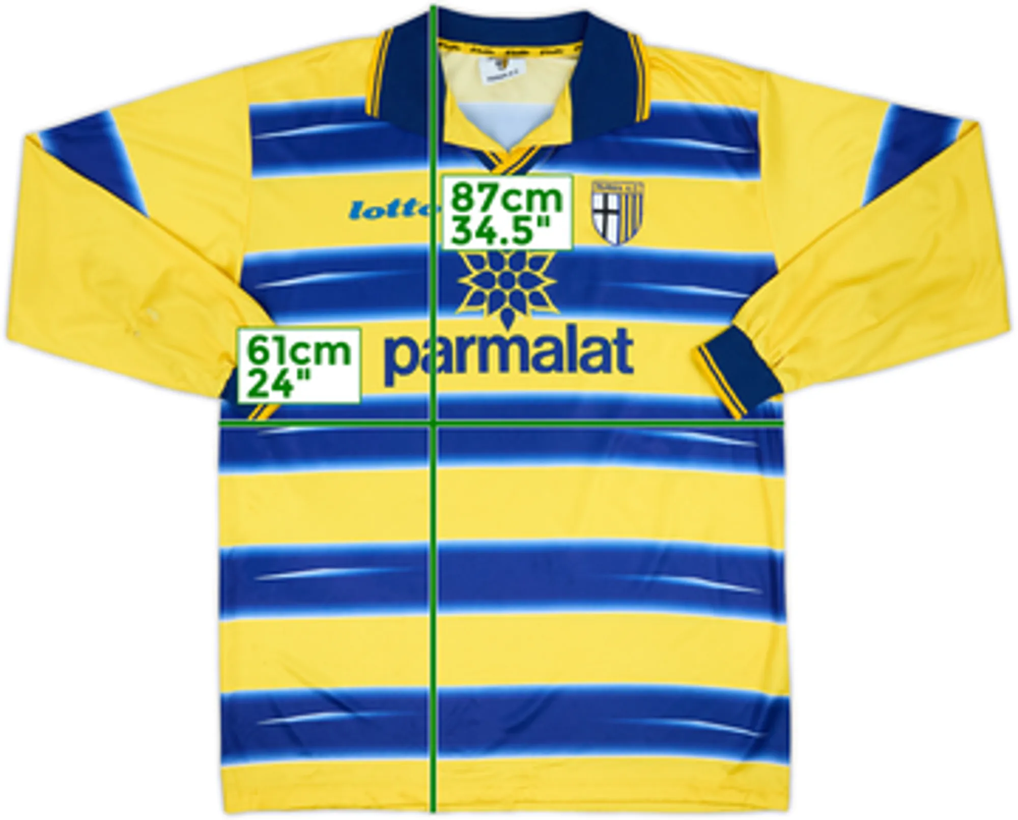 Lotto Parma Mens LS Home Shirt 1998/99