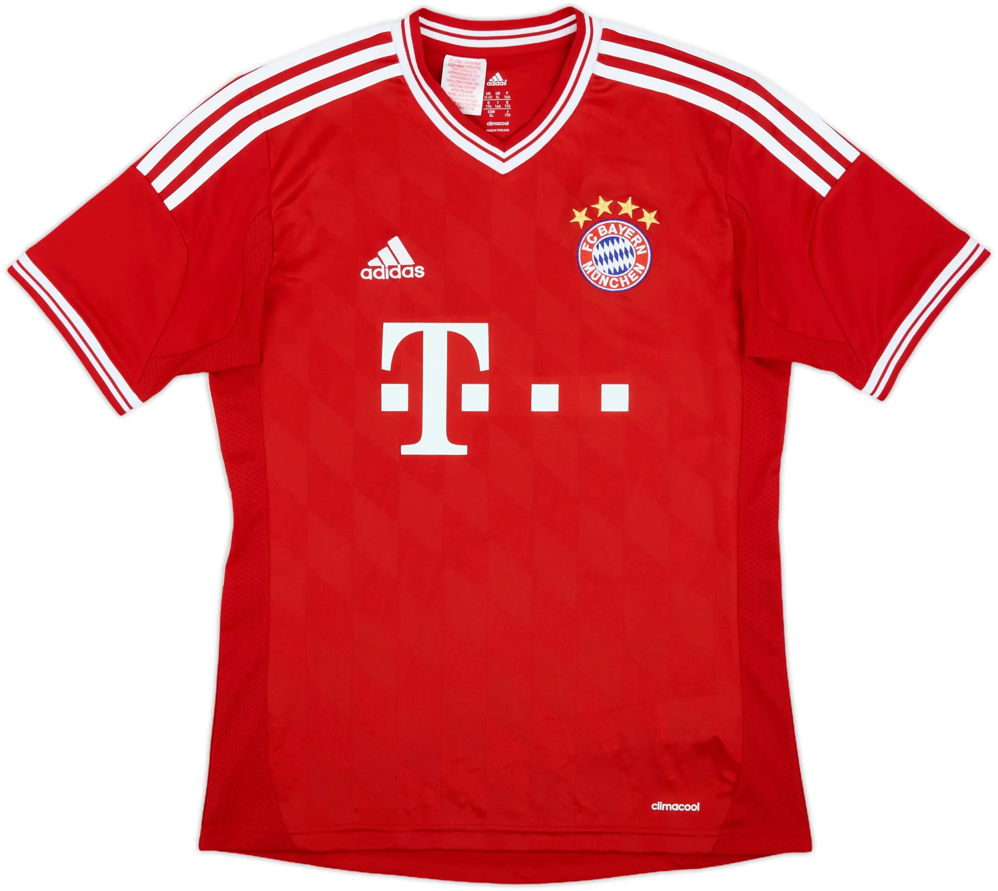 adidas Bayern Munich Boys SS Home Shirt 2013/14