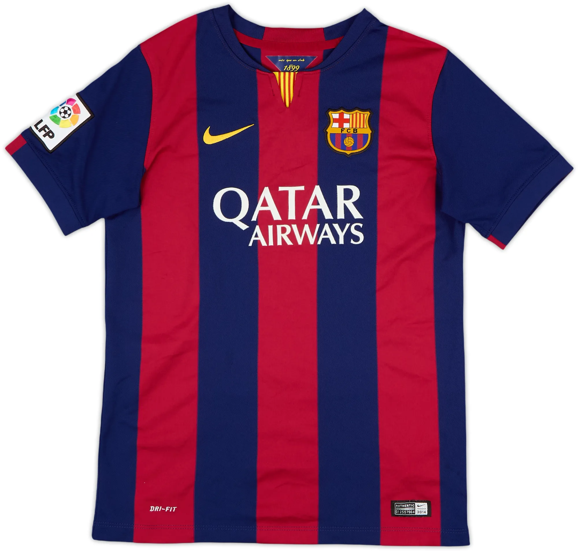 Nike Barcelona Boys SS Home Shirt 2014/15