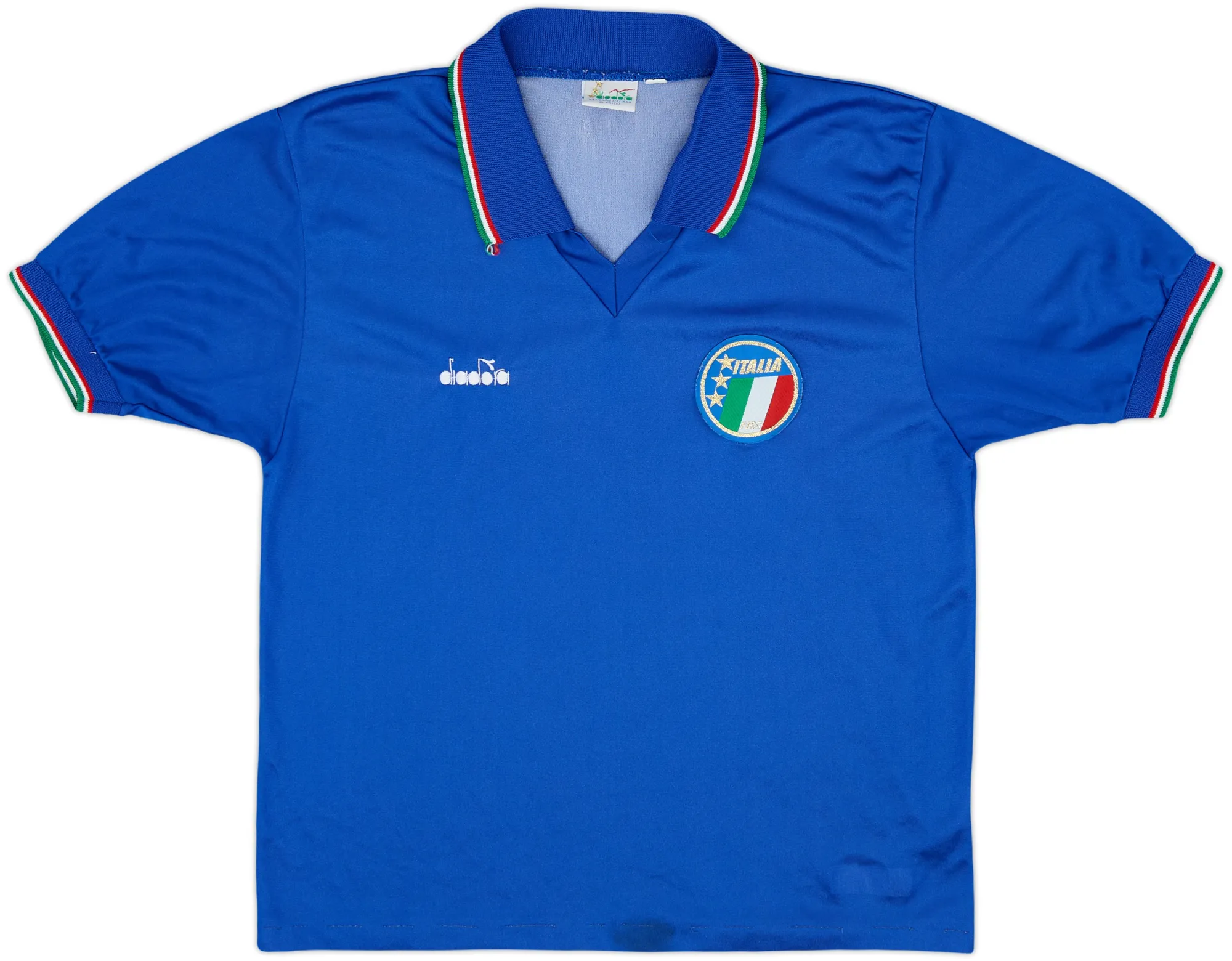Diadora Italy Mens SS Home Shirt 1986