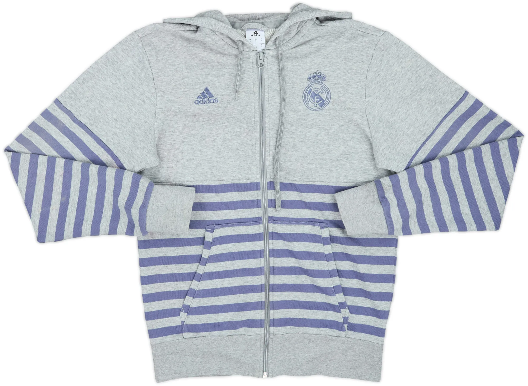 2016-17 Real Madrid adidas Zipped Hooded Sweat Top - 7/10 - (S)