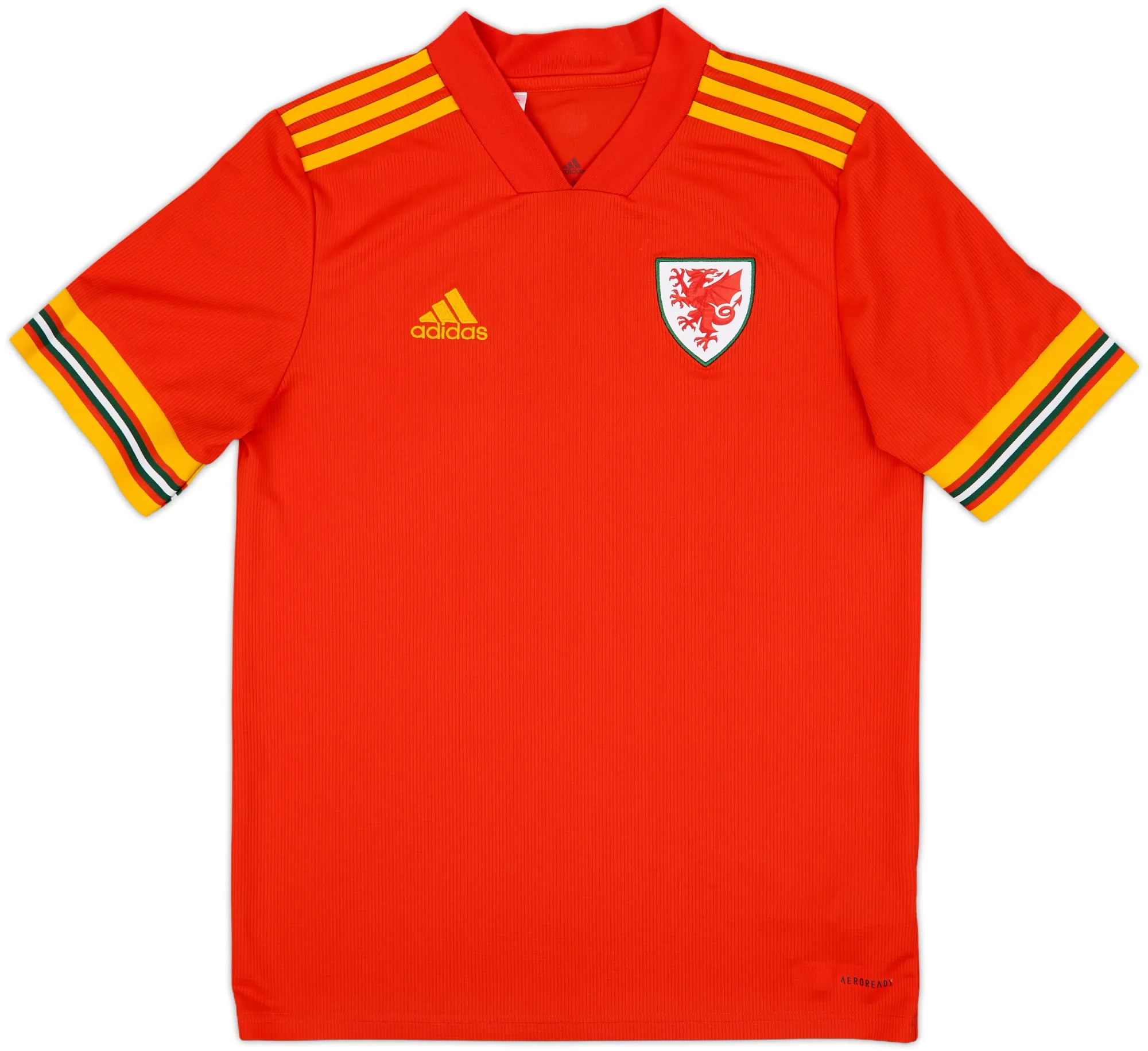 adidas Wales Boys SS Home Shirt 2020