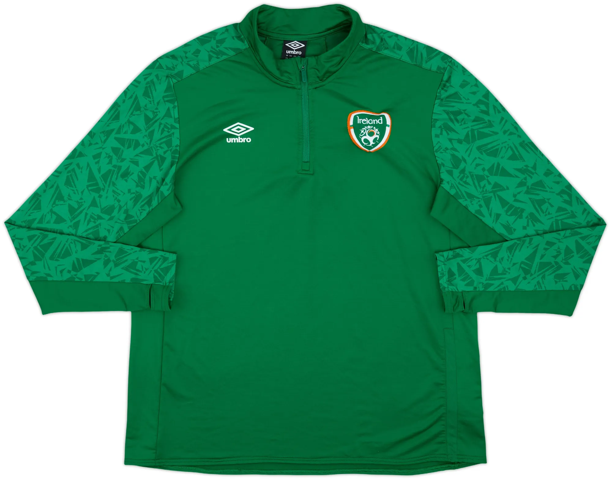 2020-21 Ireland Umbro 1/4 Zip Drill Top - 8/10 - (XXL)