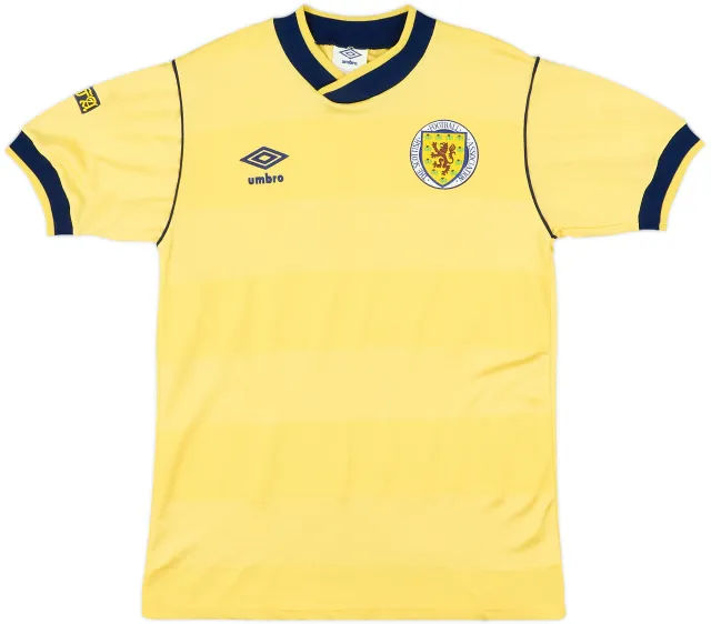 1986 World Cup Scotland 1986 Away Shirt Umbro Scotland Mens SS