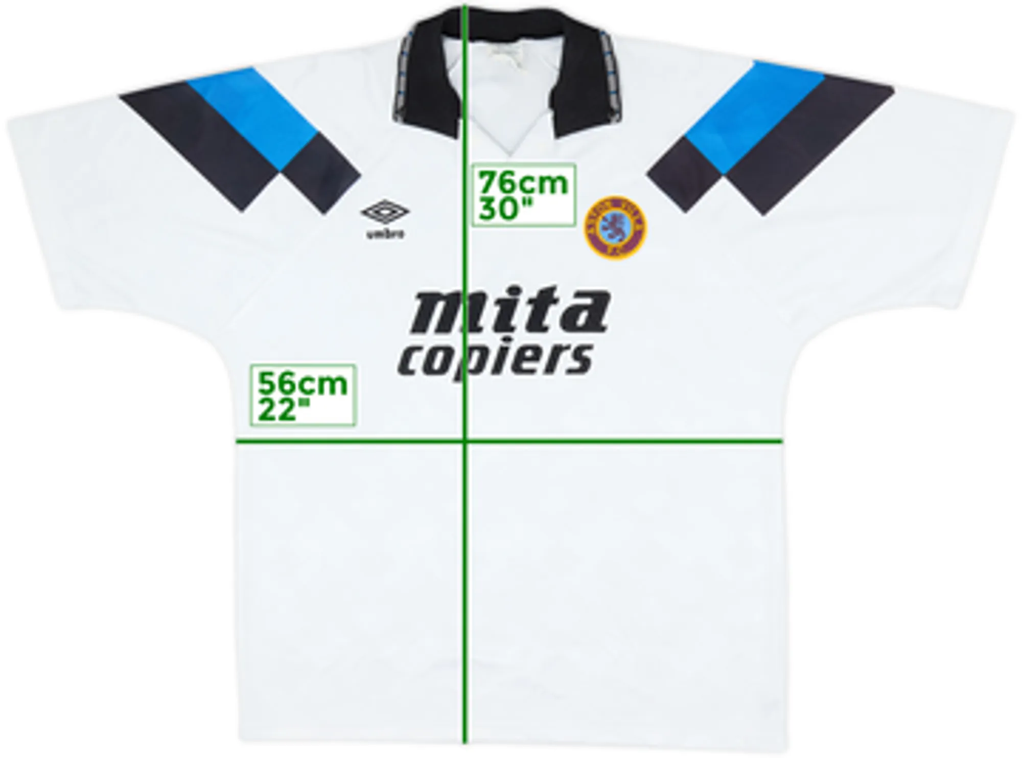 Umbro Aston Villa Mens SS Away Shirt 1990/92