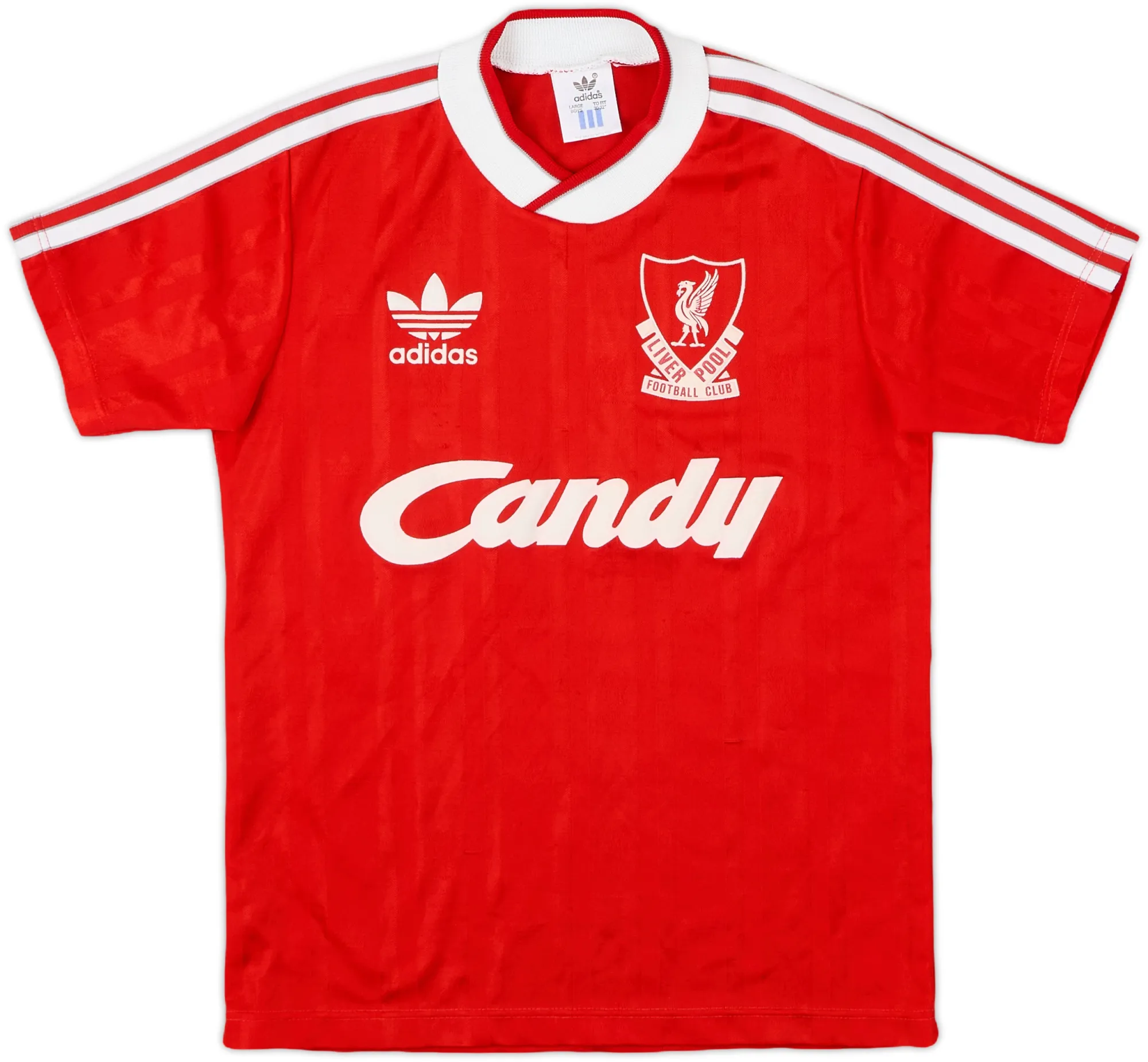 adidas Liverpool Boys SS Home Shirt 1988/89