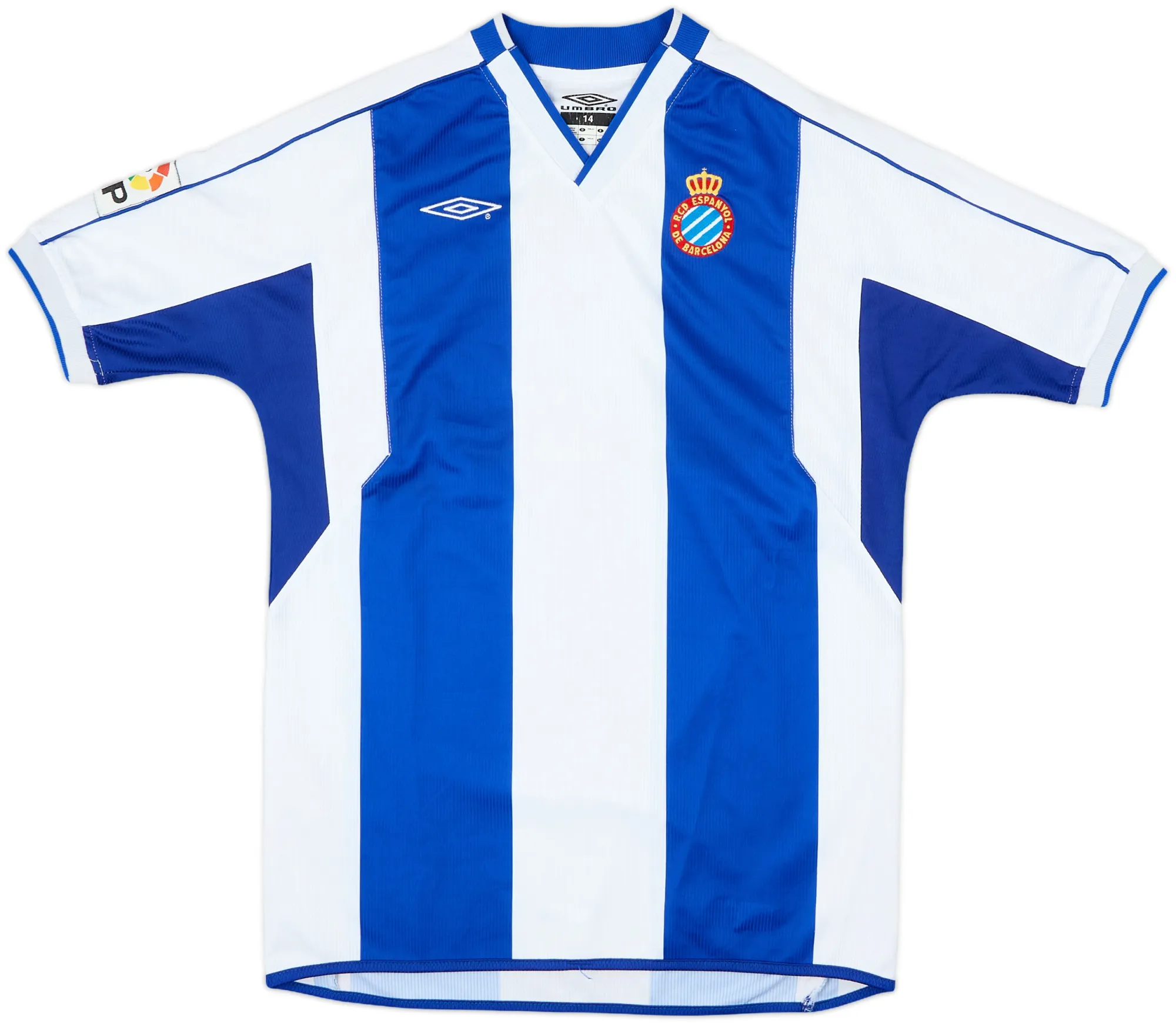 Umbro Espanyol Boys SS Home Shirt 2002/03