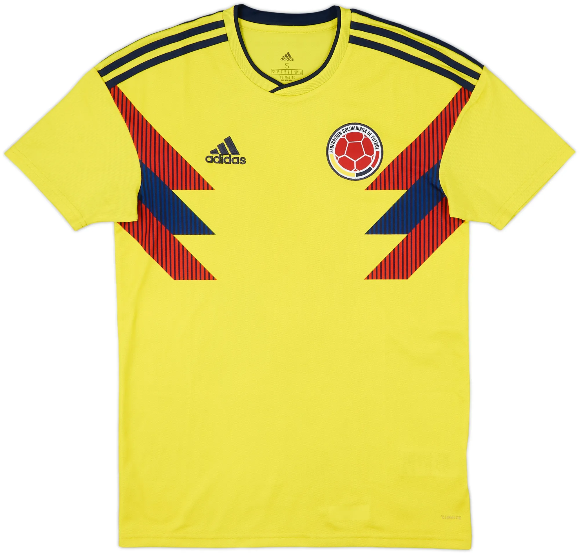 adidas Colombia Mens SS Home Shirt 2018