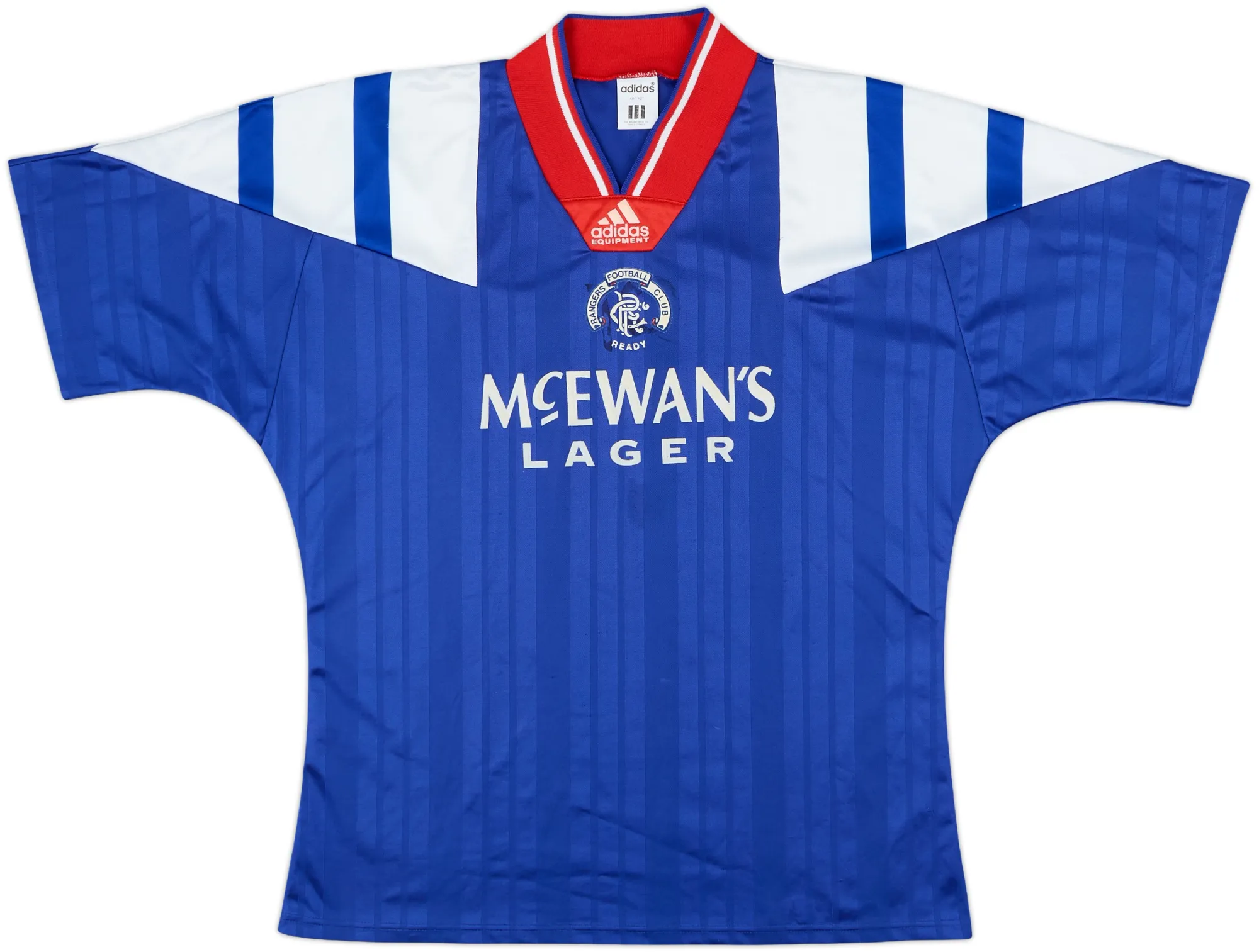 adidas Rangers Mens SS Home Shirt 1992/94