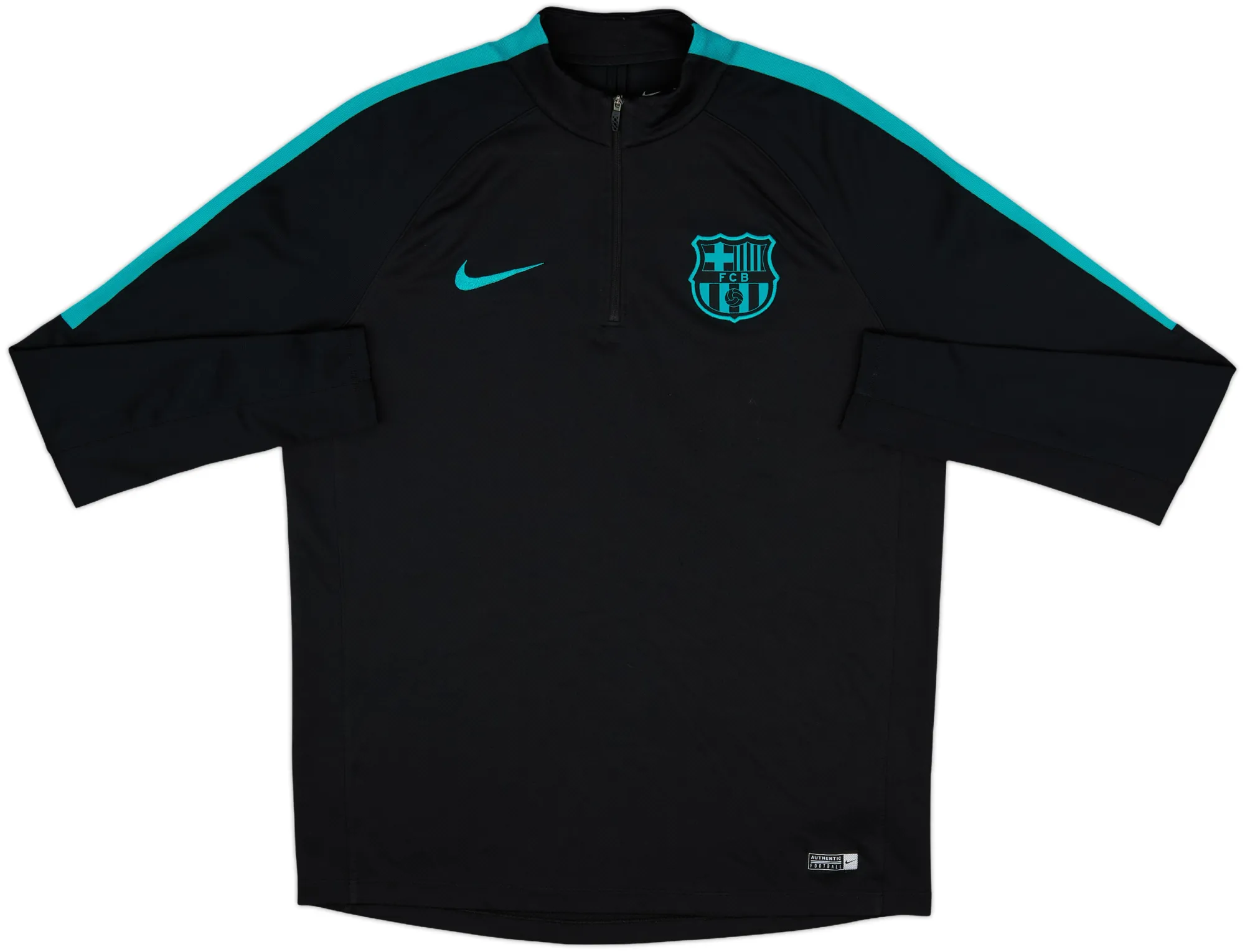 2016-17 Barcelona Nike 1/4 Zip Drill Top - 8/10 - (L)