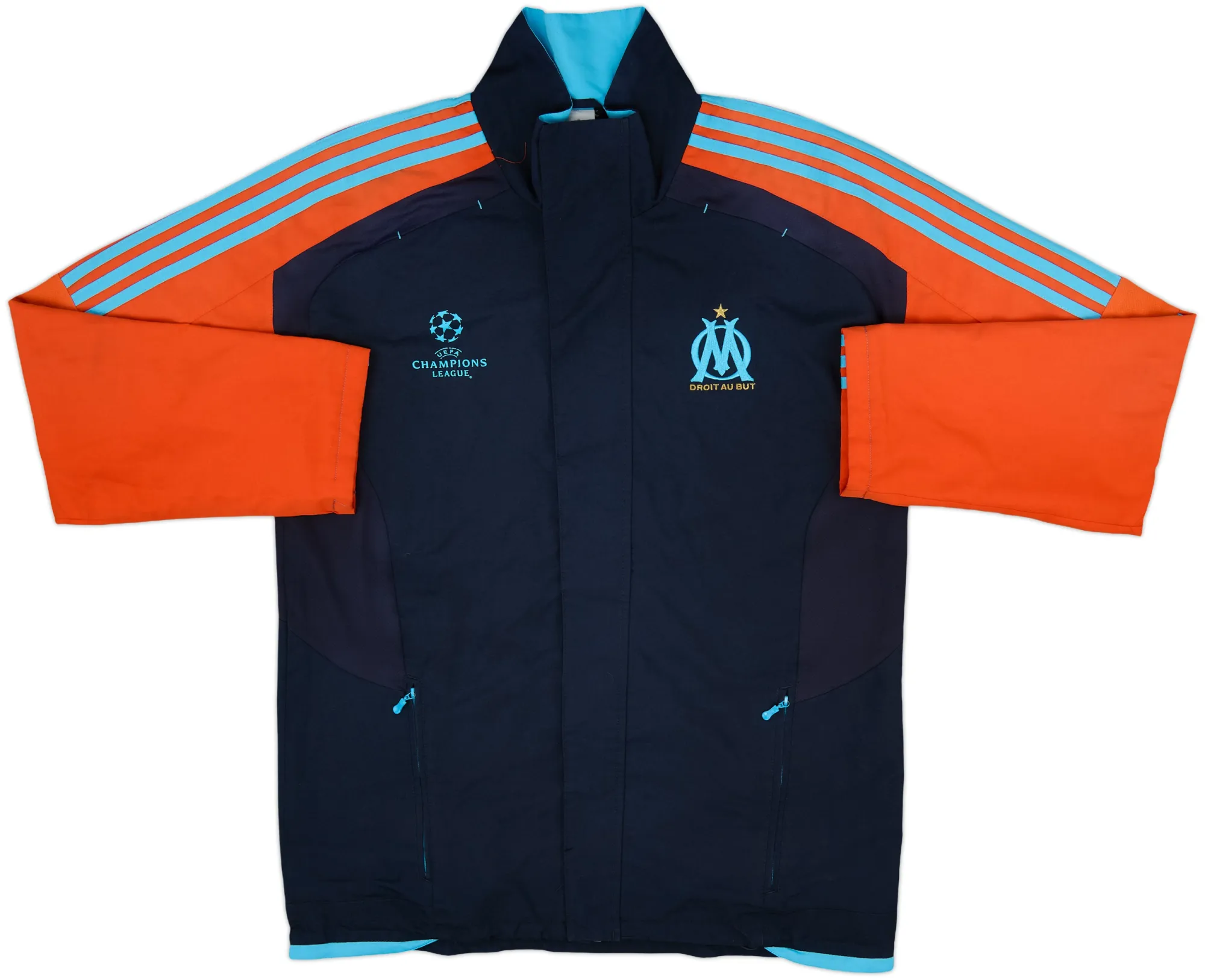 2011-12 Olympique Marseille CL adidas Track Jacket - 8/10 - (L)