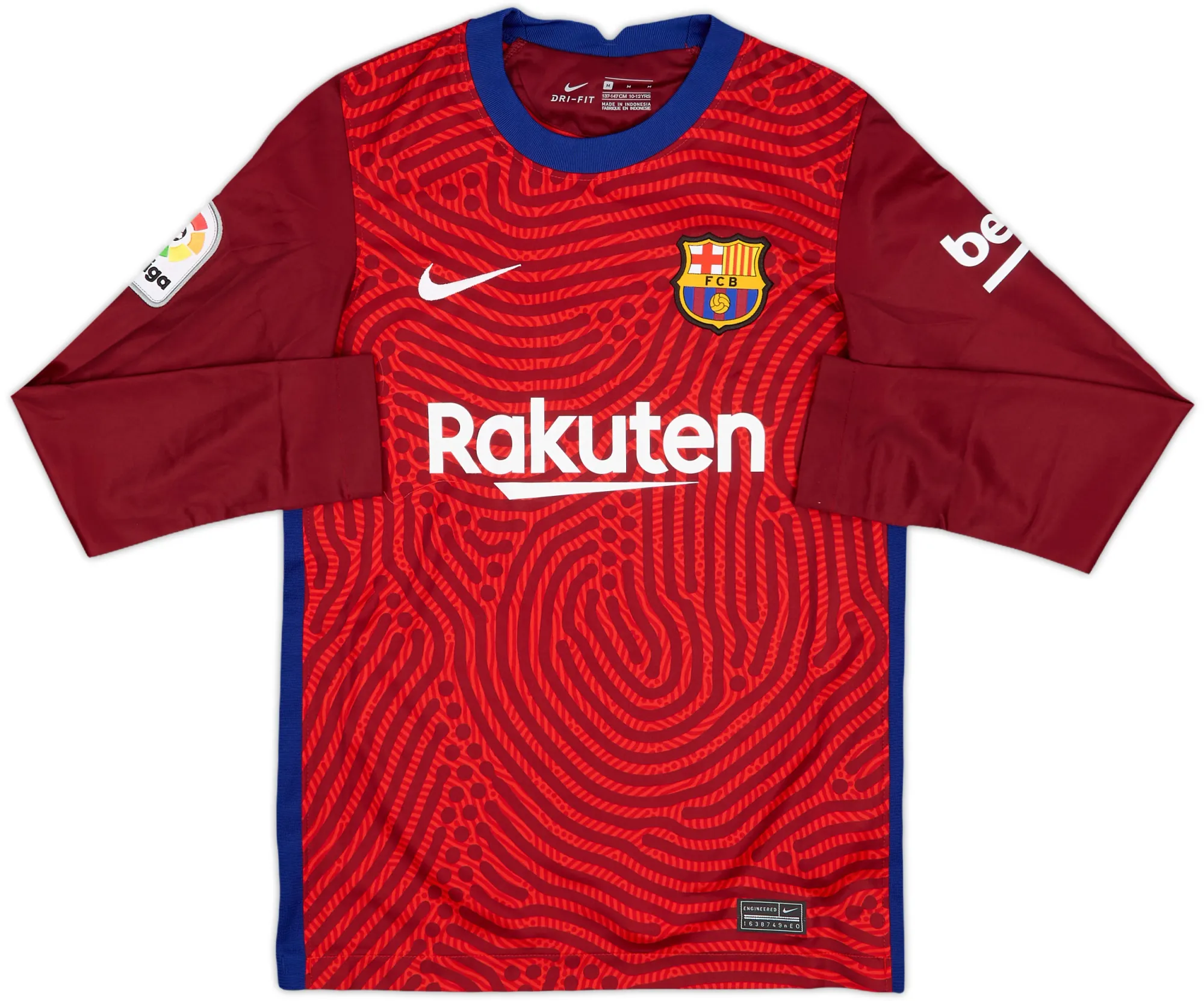 Nike Barcelona Boys LS Goalkeeper Home Shirt 2020/21