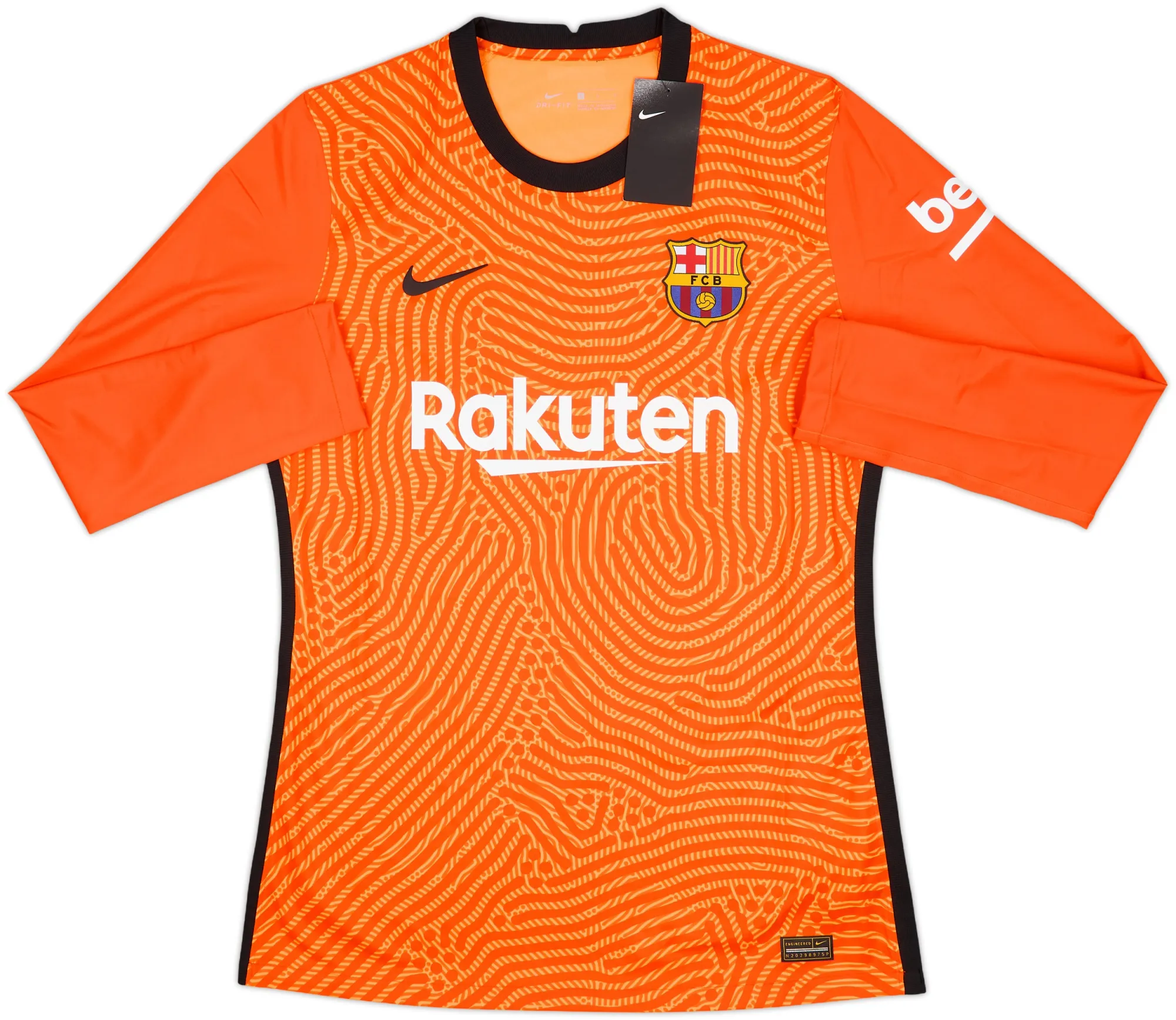Nike Barcelona Mens LS Goalkeeper Player Issue Home Shirt 2020/21