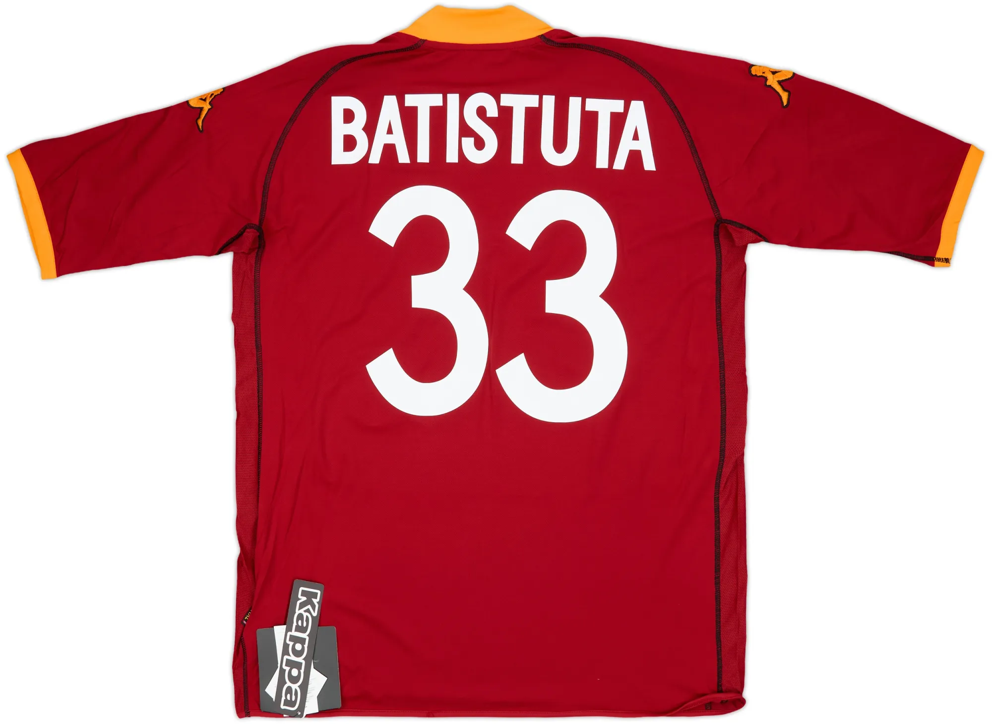 Kappa Roma Mens SS Home Shirt 2002/03