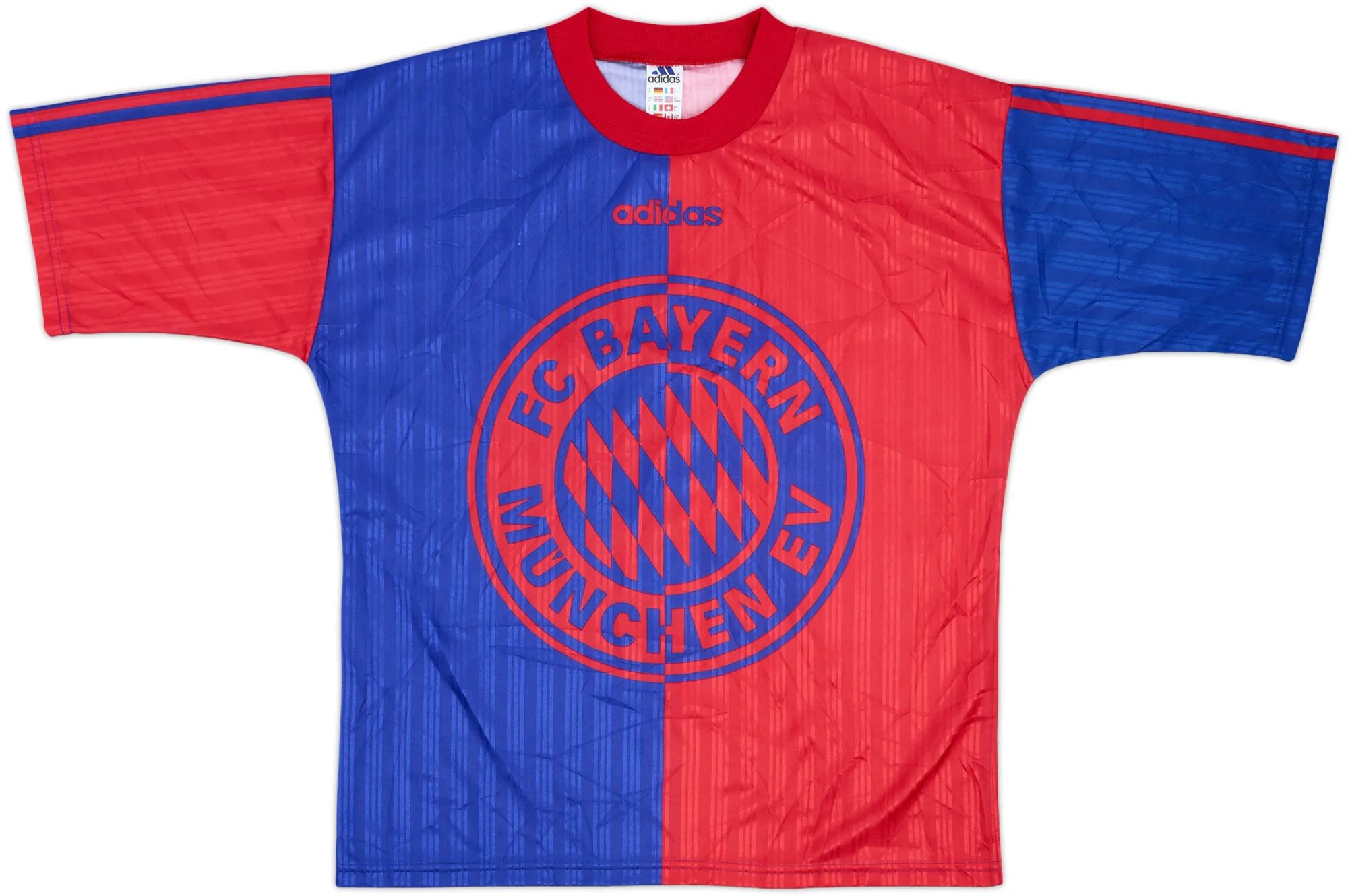 adidas Bayern Munich Mens SS Home Shirt 1995/96