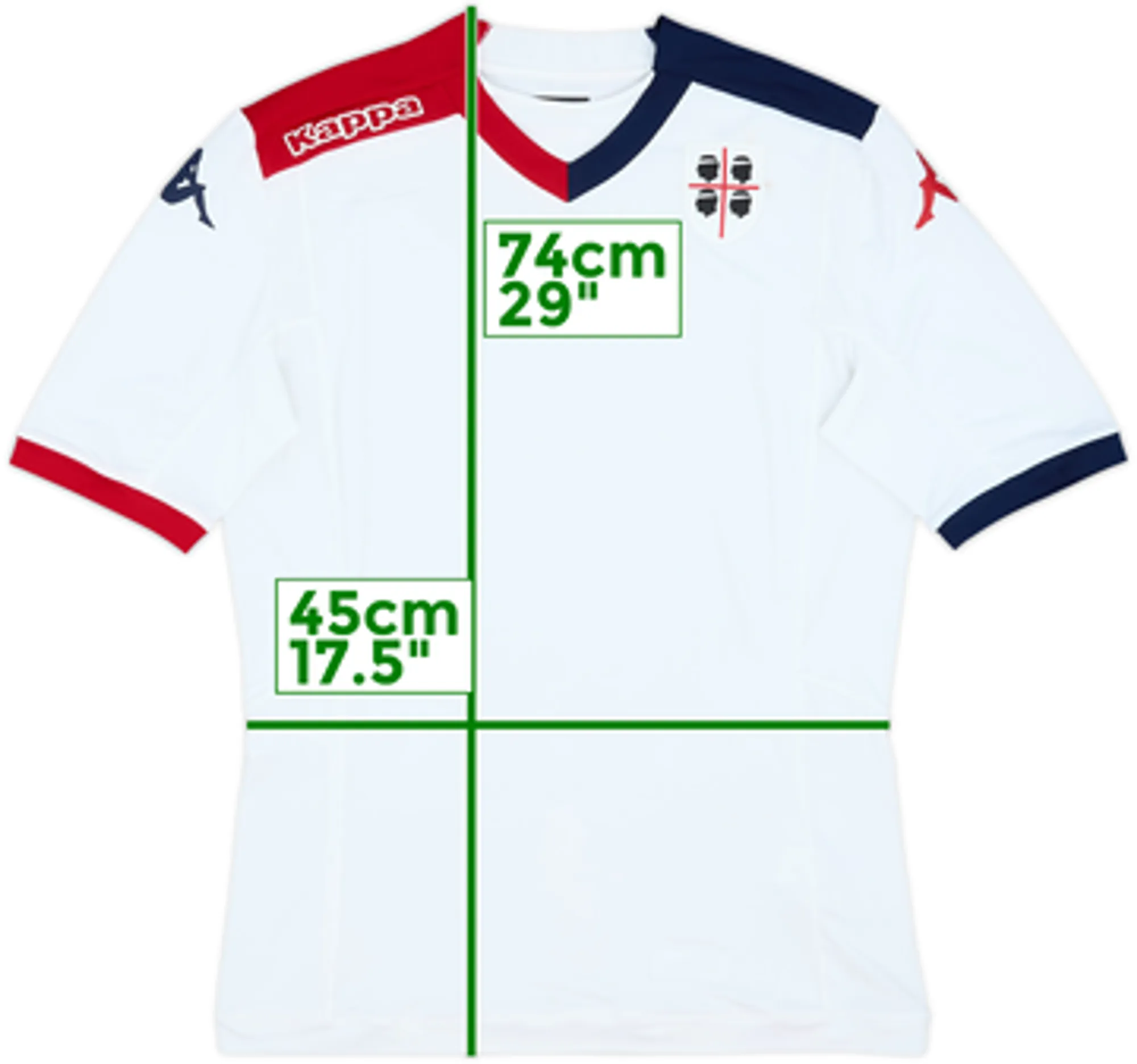 Kappa Cagliari Mens SS Away Shirt 2014/15