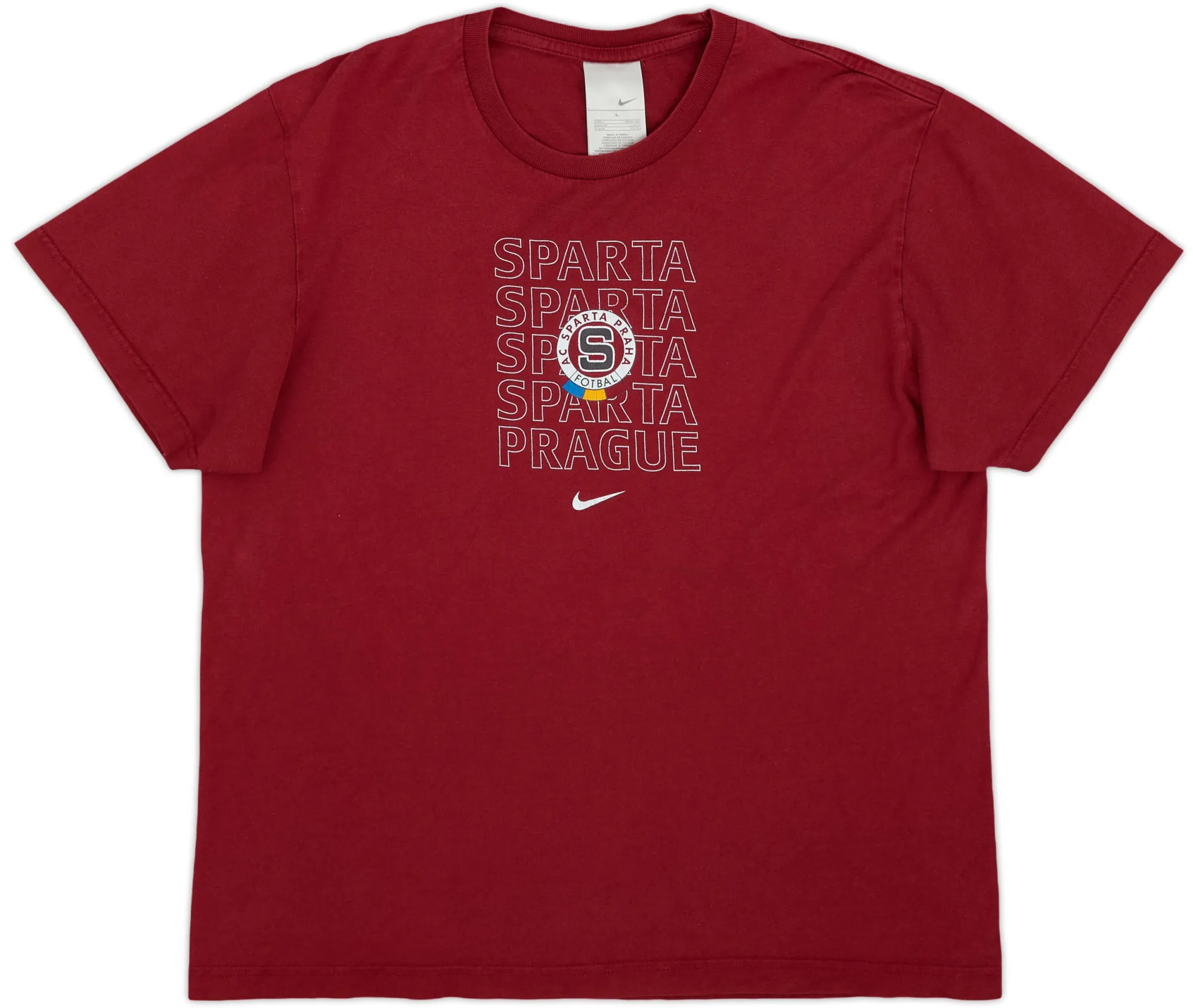 2006-07 Sparta Prague Nike Cotton Tee - 7/10 - (L)
