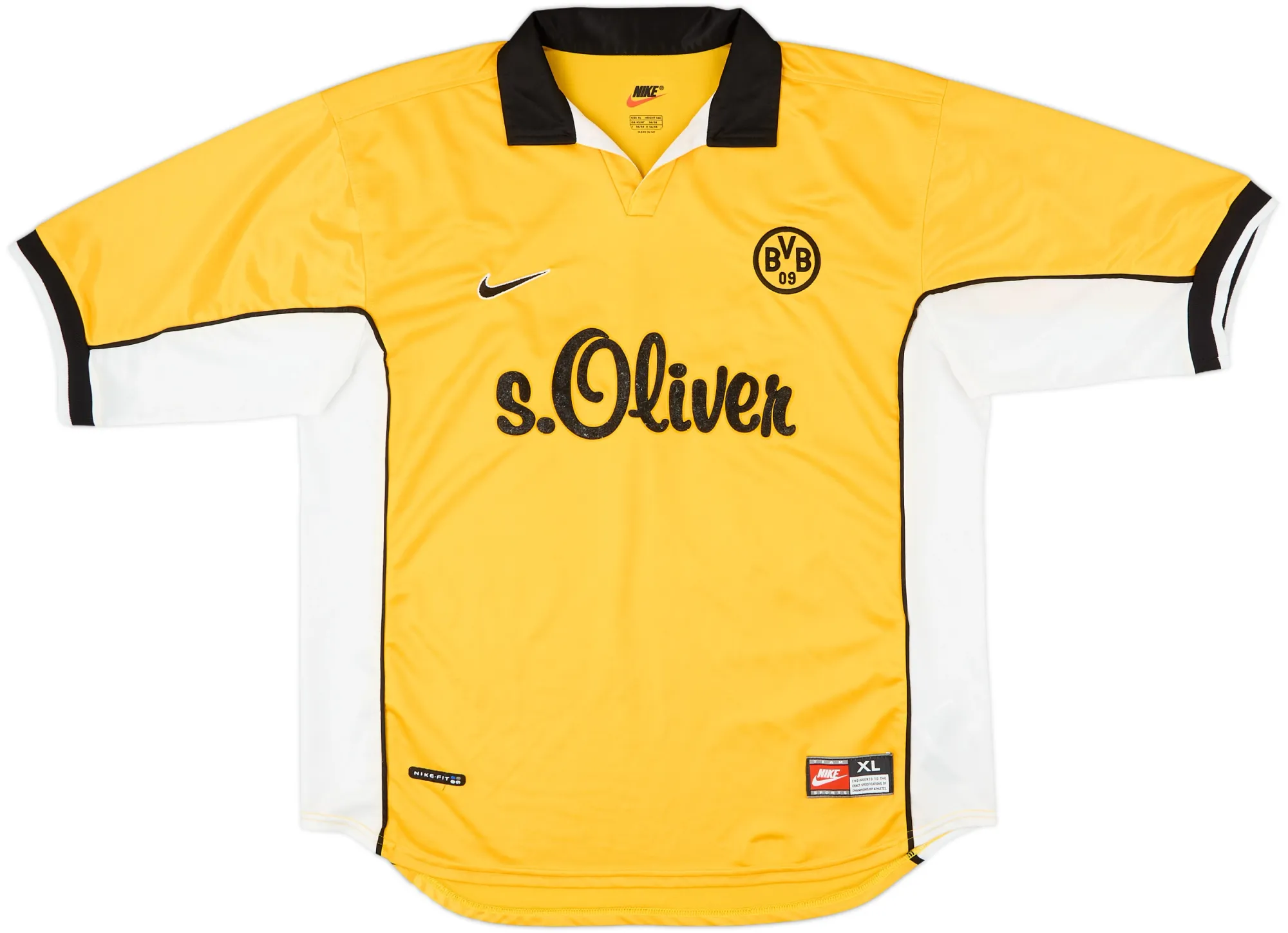 Nike Borussia Dortmund Mens SS Home Shirt 1998/00