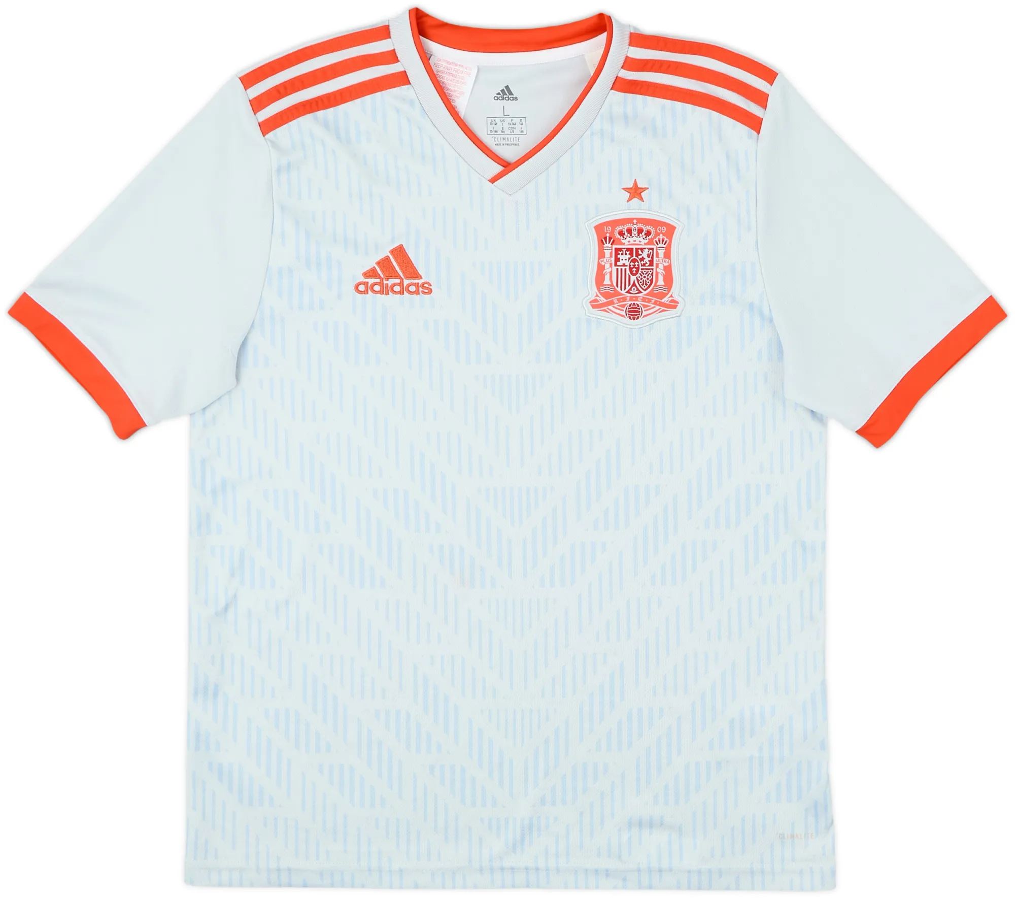 adidas Spain Boys SS Away Shirt 2018