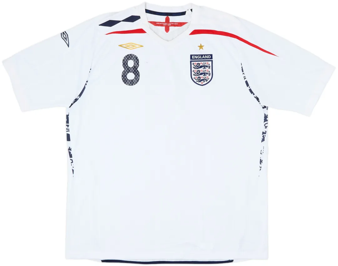 Umbro soccerTシャツ　England Umbro England Mens SS Home Shirt 2007 | ENGH07147104used | FOOTY.COM