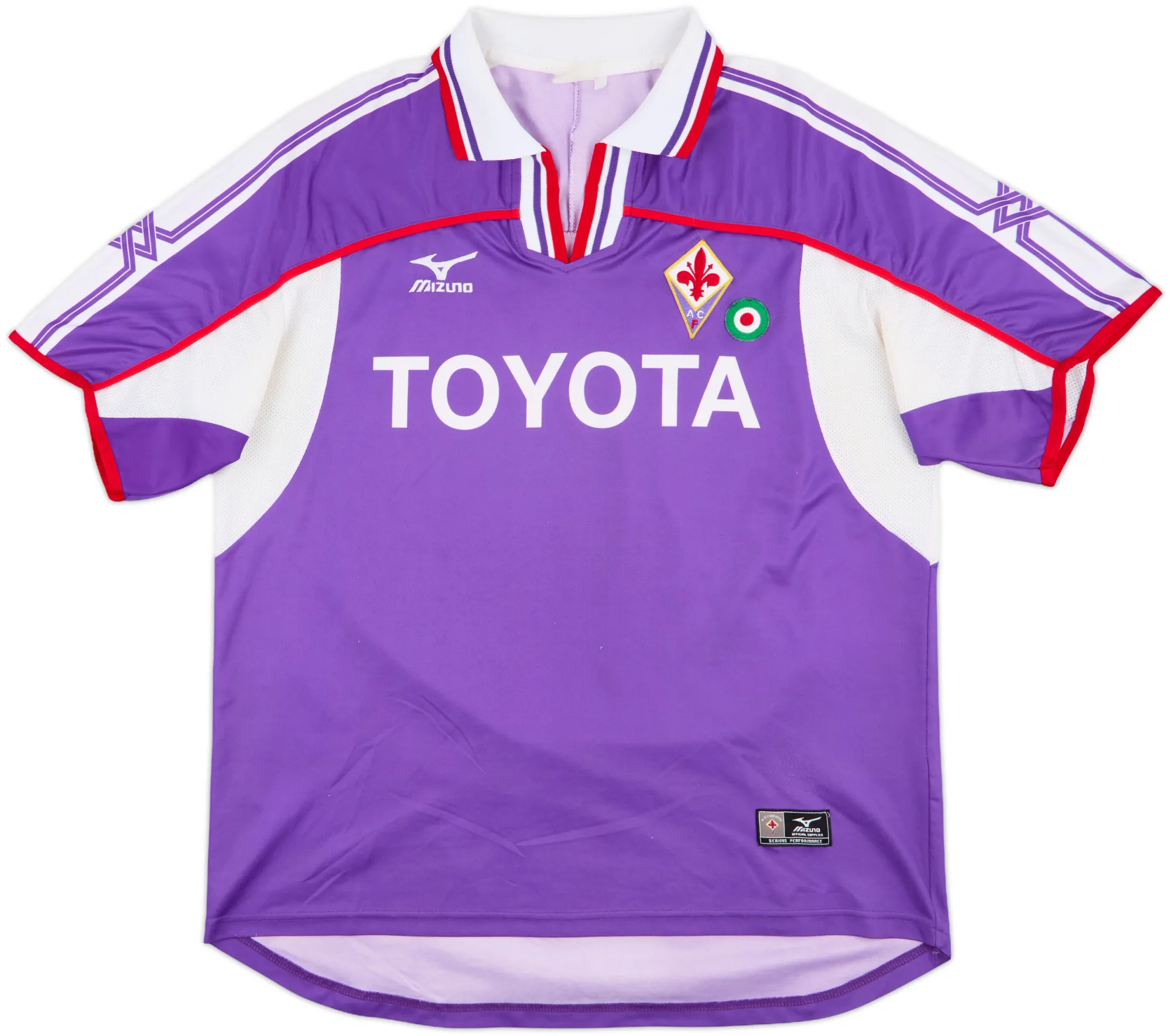 Lotto Fiorentina Mens SS Home Shirt 2001/02