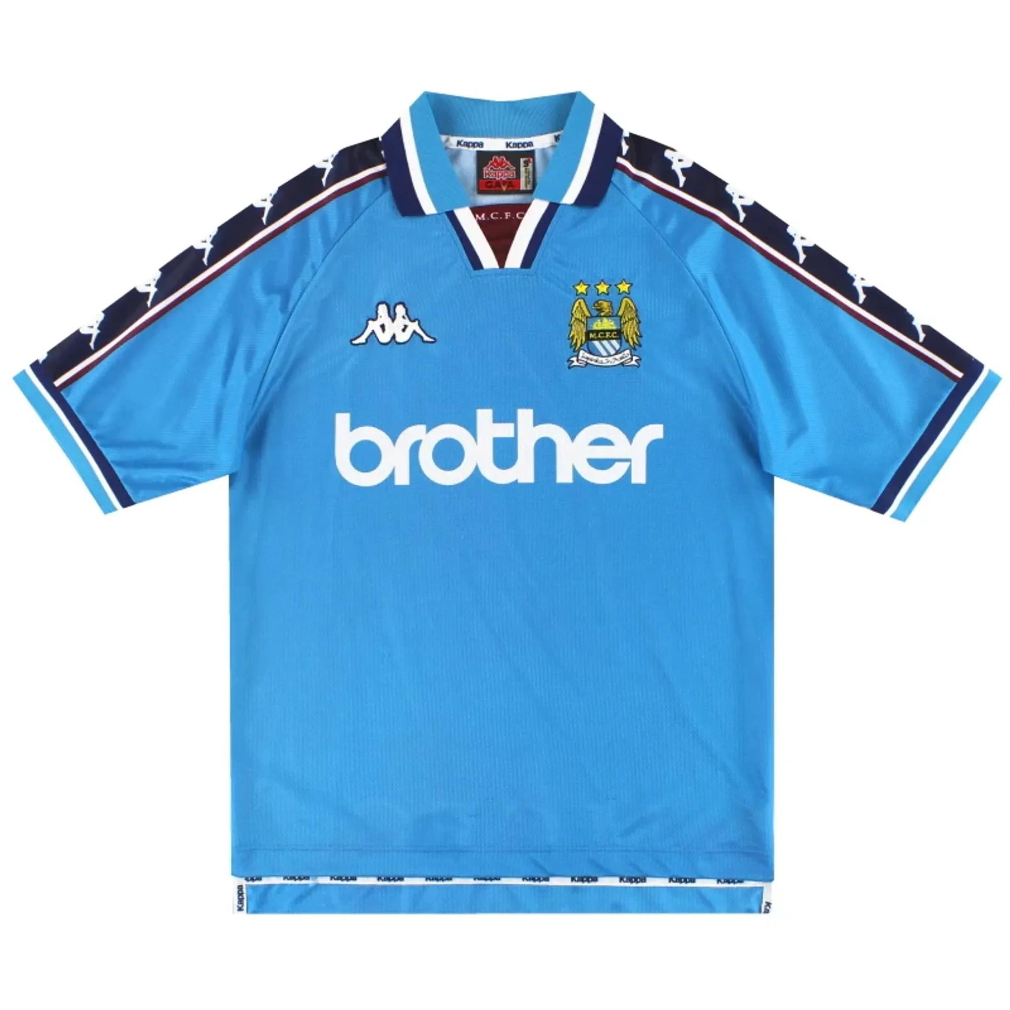 1997-99 Manchester City Kappa Home Shirt XL - Manchester City / Excellent 