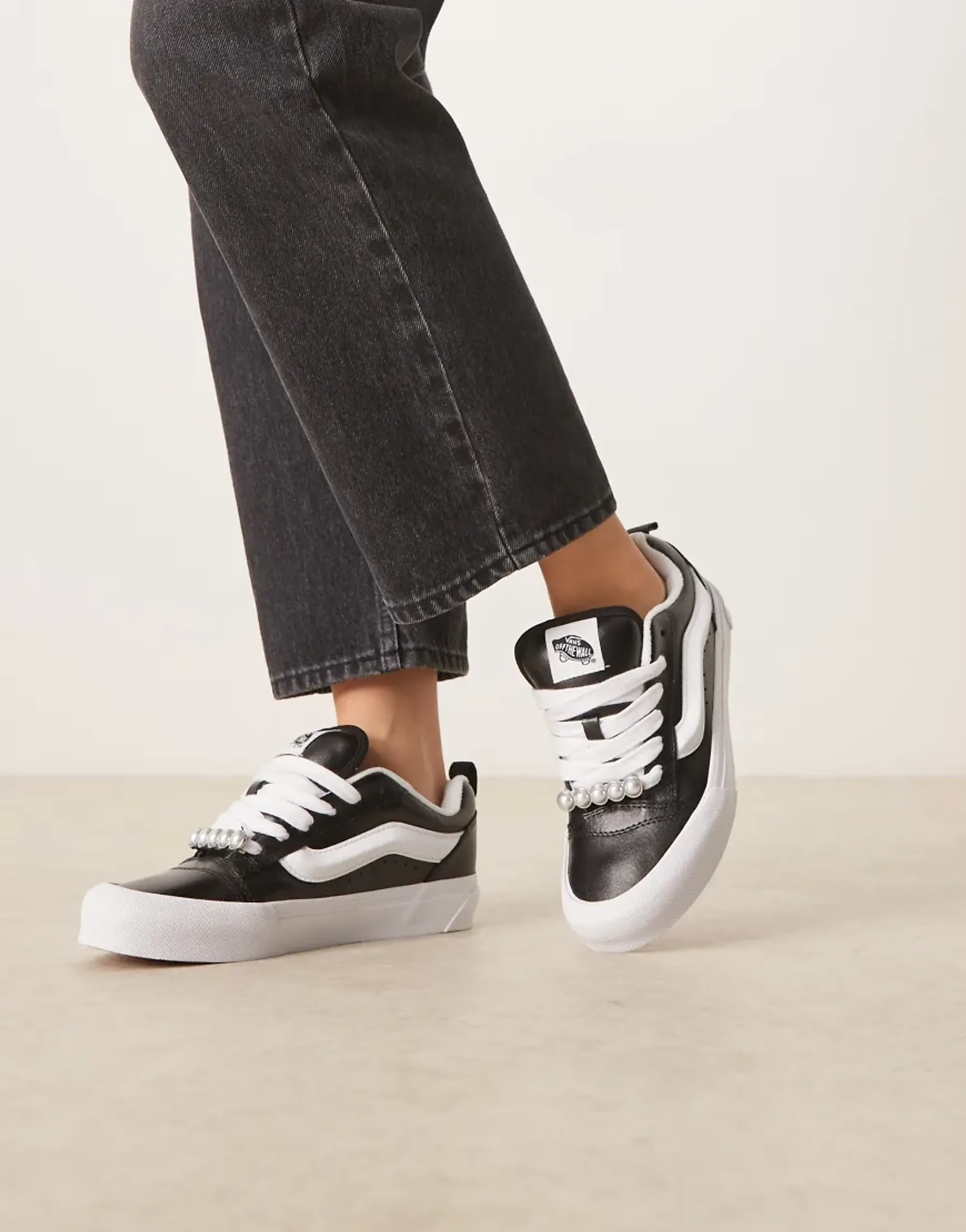 Sneakers Vans Knu Skool Metallic Leather Black Eur 39