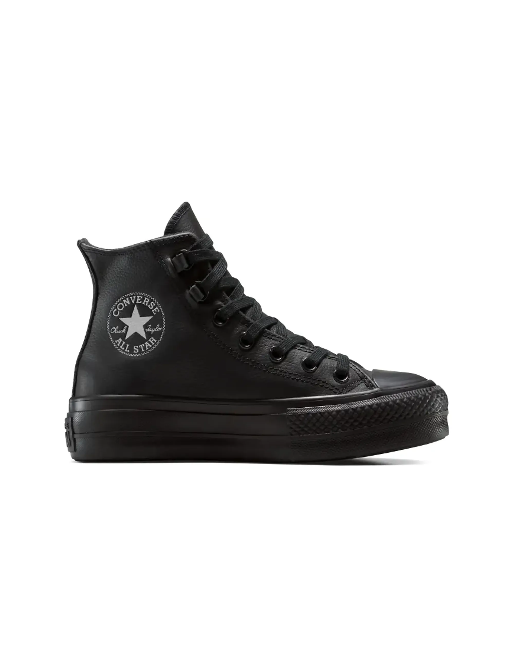 Sneakers Converse Chuck Taylor All Star Lift Platform Leather Hi Black/ Black/ Black Eur 41