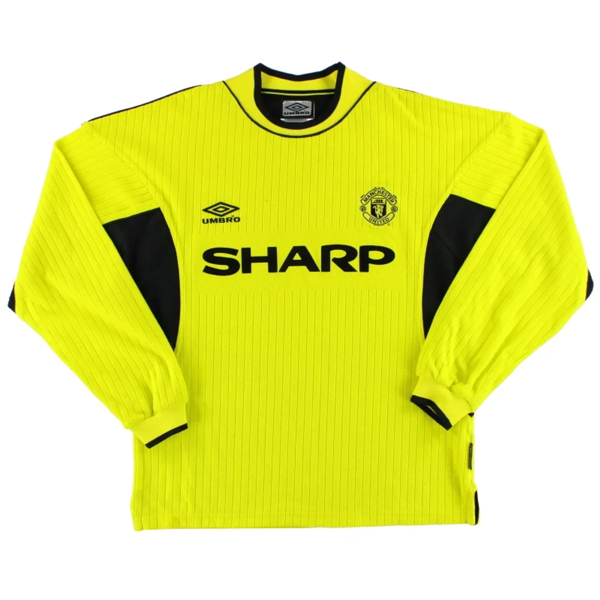 1999-00 Manchester United Umbro Goalkeeper Shirt Y - Manchester United / Excellent 