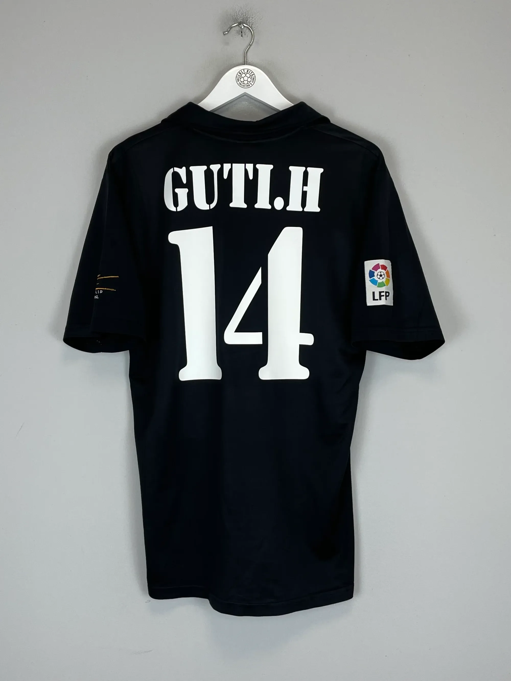 2002/03 REAL MADRID GUTI H #14 *CENTENARY* AWAY SHIRT (M) ADIDAS